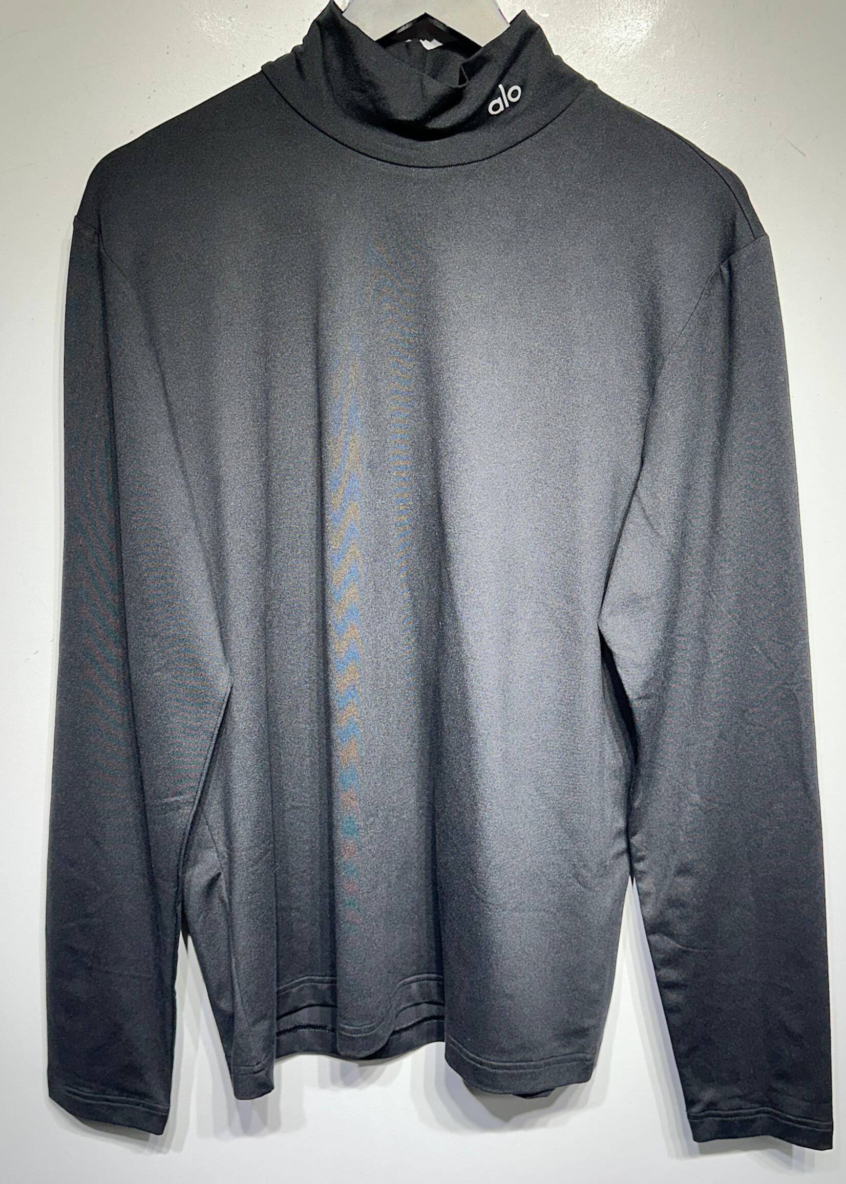 Alo NWT Black Fitted Mock Neck Long Sleeve M