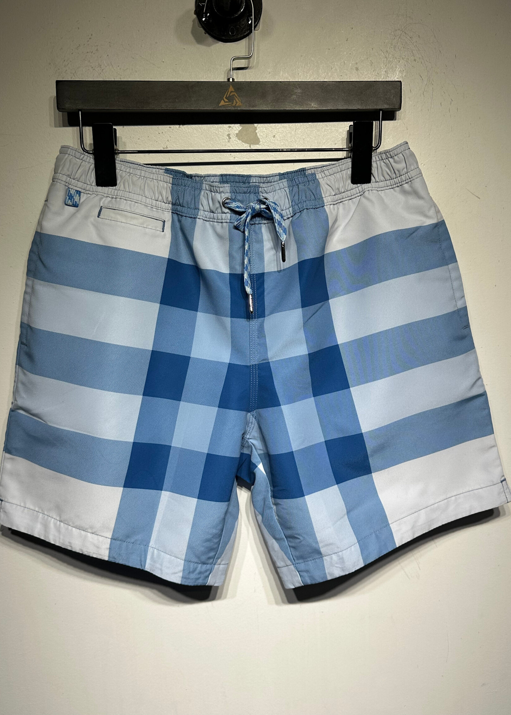 Burberry NWT Blue Plaid Swim Shorts Masc 32