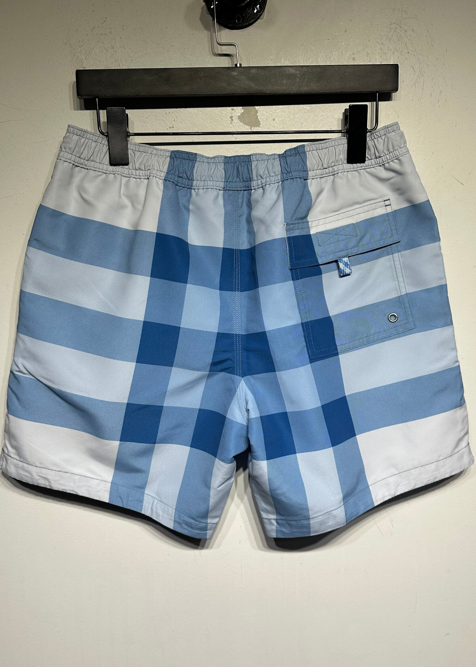 Burberry NWT Blue Plaid Swim Shorts Masc 32
