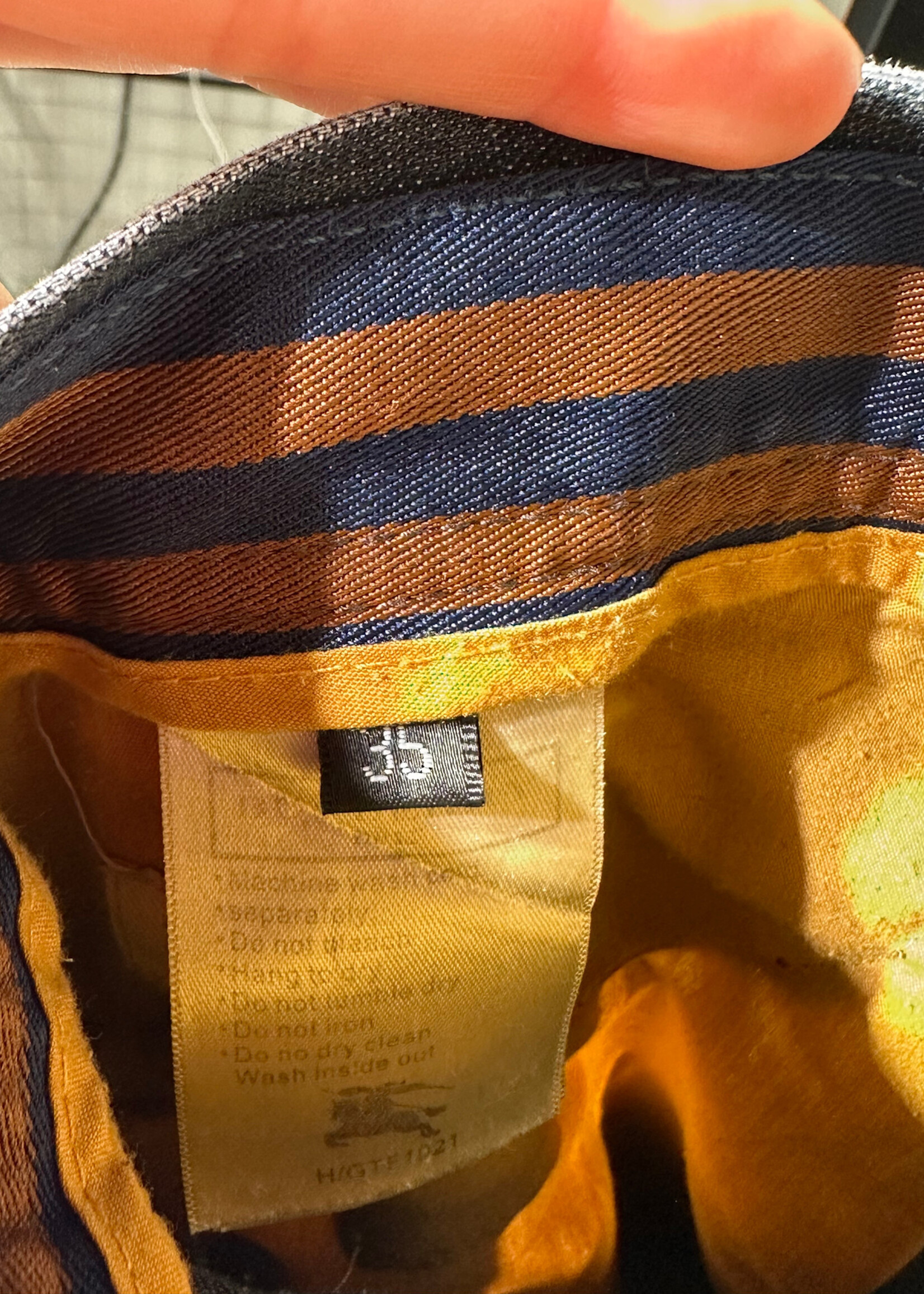 Burberry Dark Wash Whiskered Denim Masc 34" AS IS
