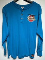Harley Vintage Bright Blue Henley L