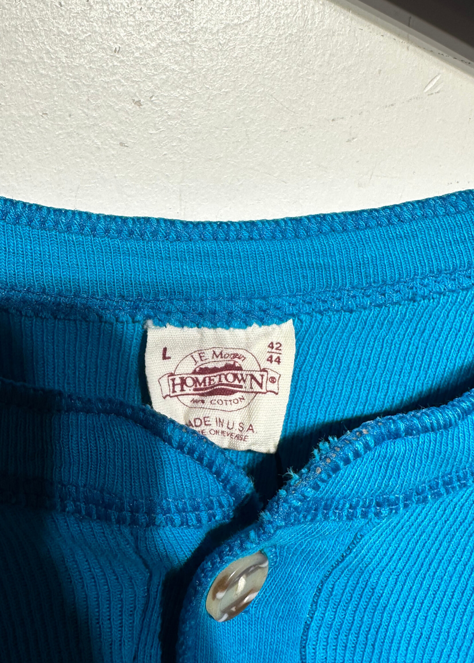 Harley Vintage Bright Blue Henley L