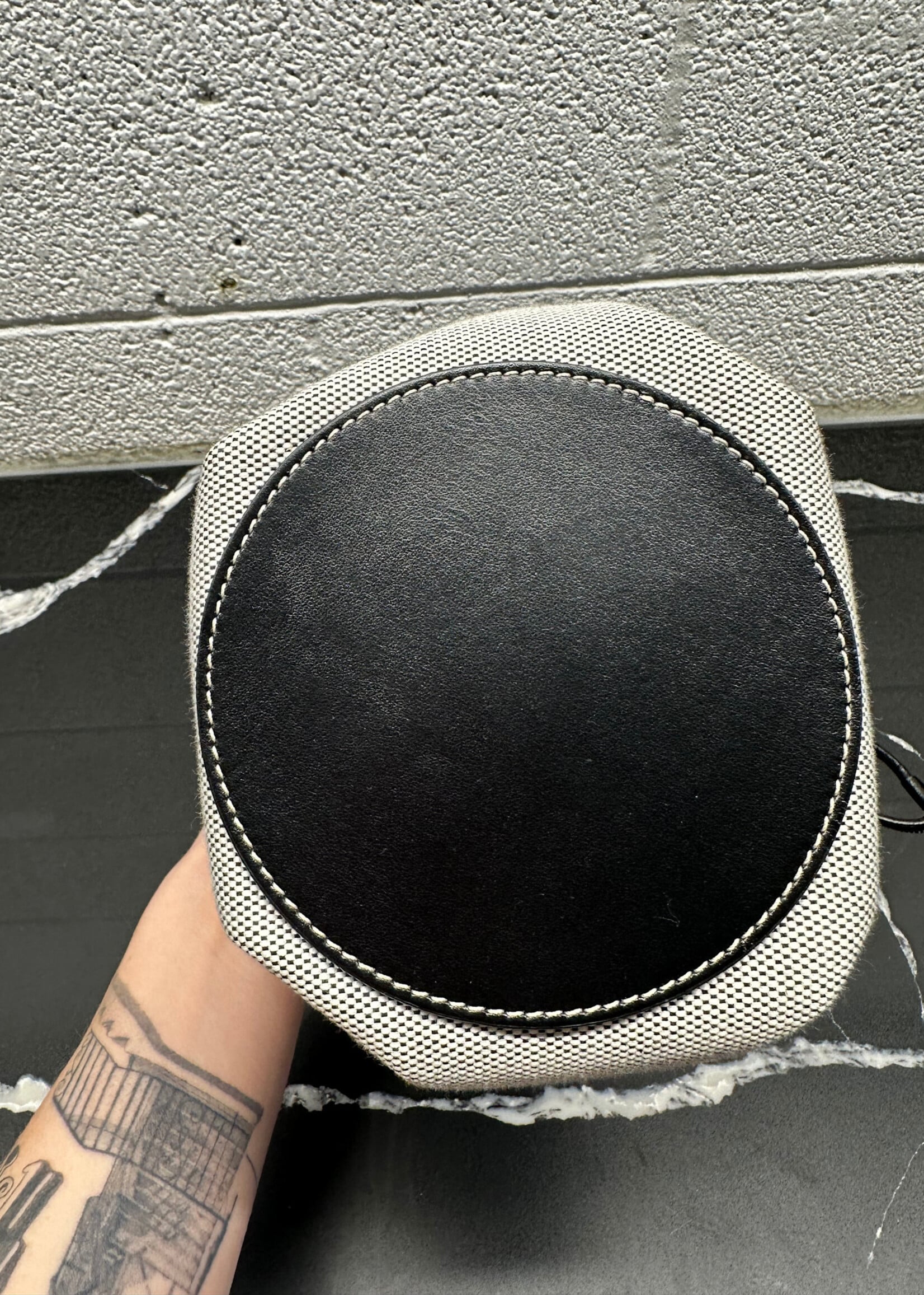 Burberry TB Drawstring Mini Bucket Bag