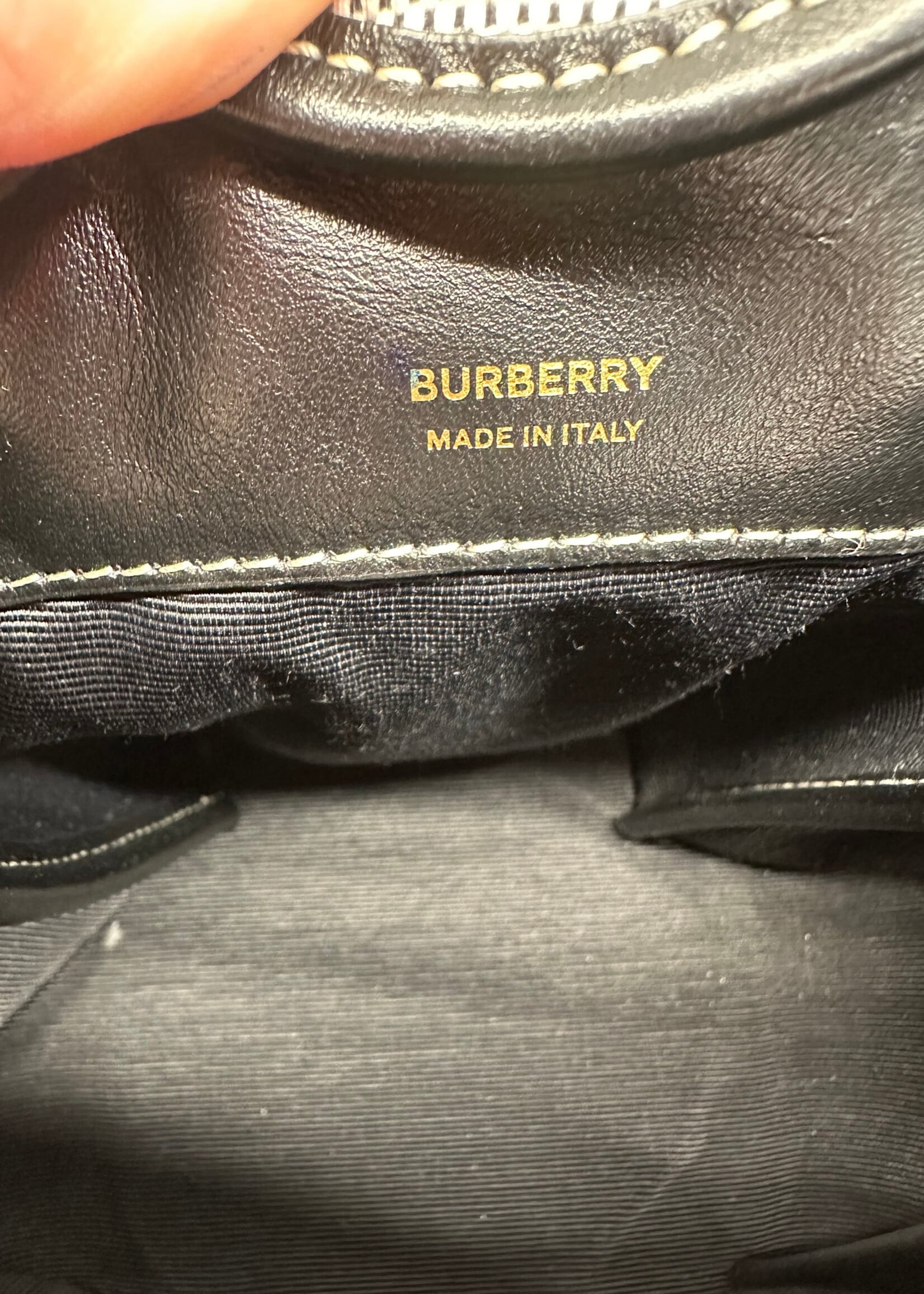 Burberry TB Drawstring Mini Bucket Bag