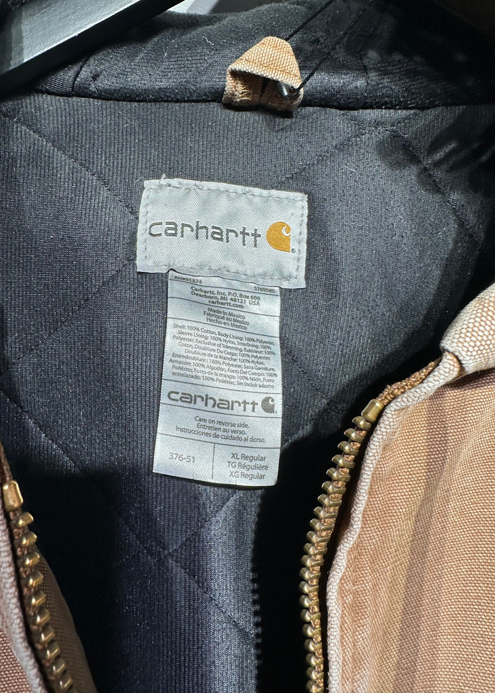 Carhart Brown Work Jacket XL As Is