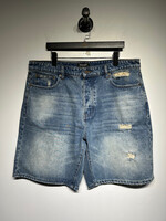 Feature Light Wash Ripped Shorts 36 Masc