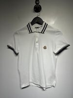 Moncler White Polo Fem S