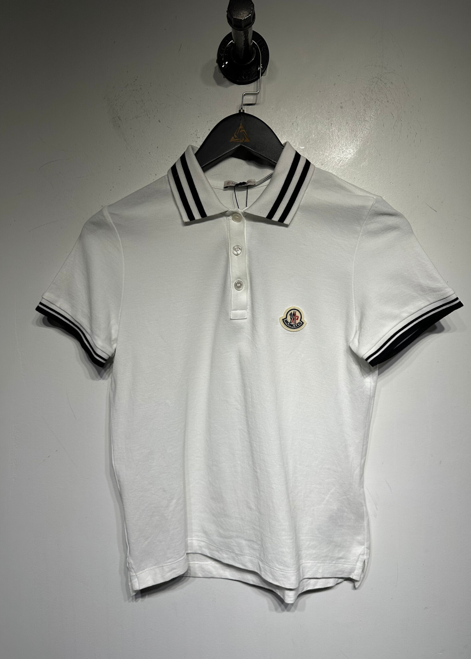 Moncler White Polo Fem S