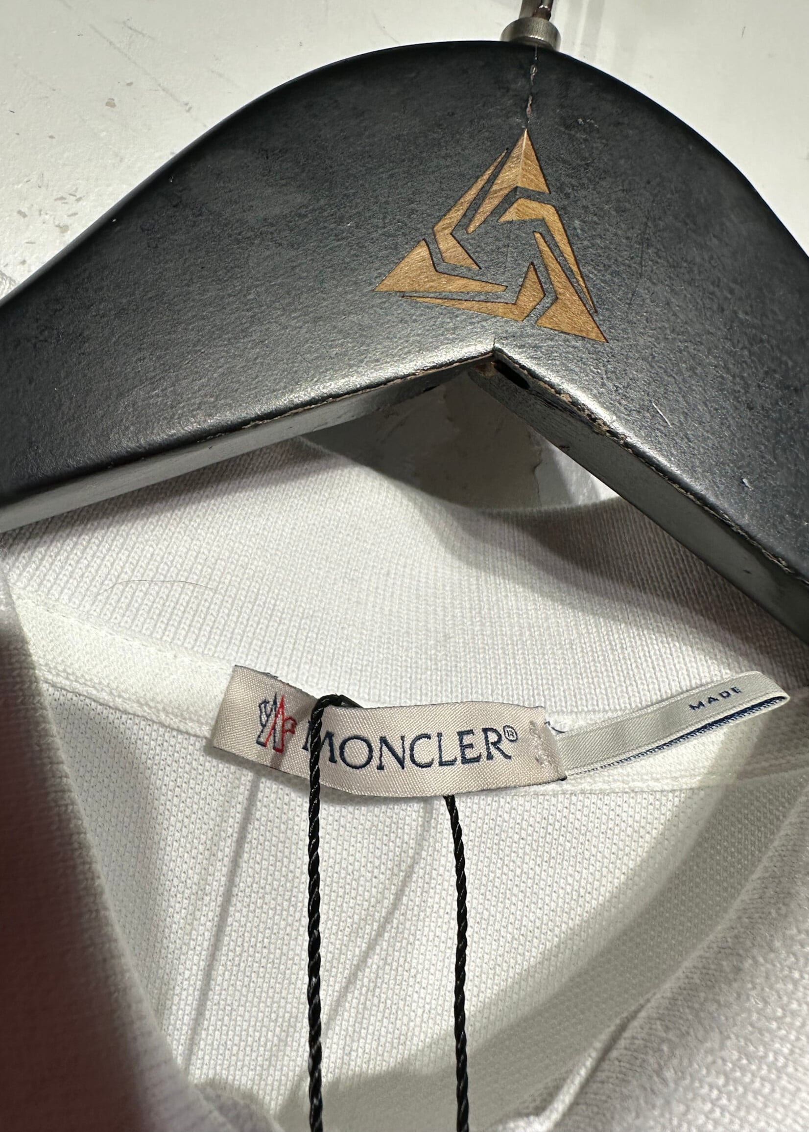 Moncler White Polo Fem S