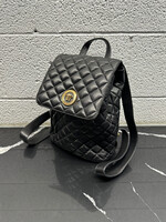 Versace Quilted Calfskin Leather Backpack