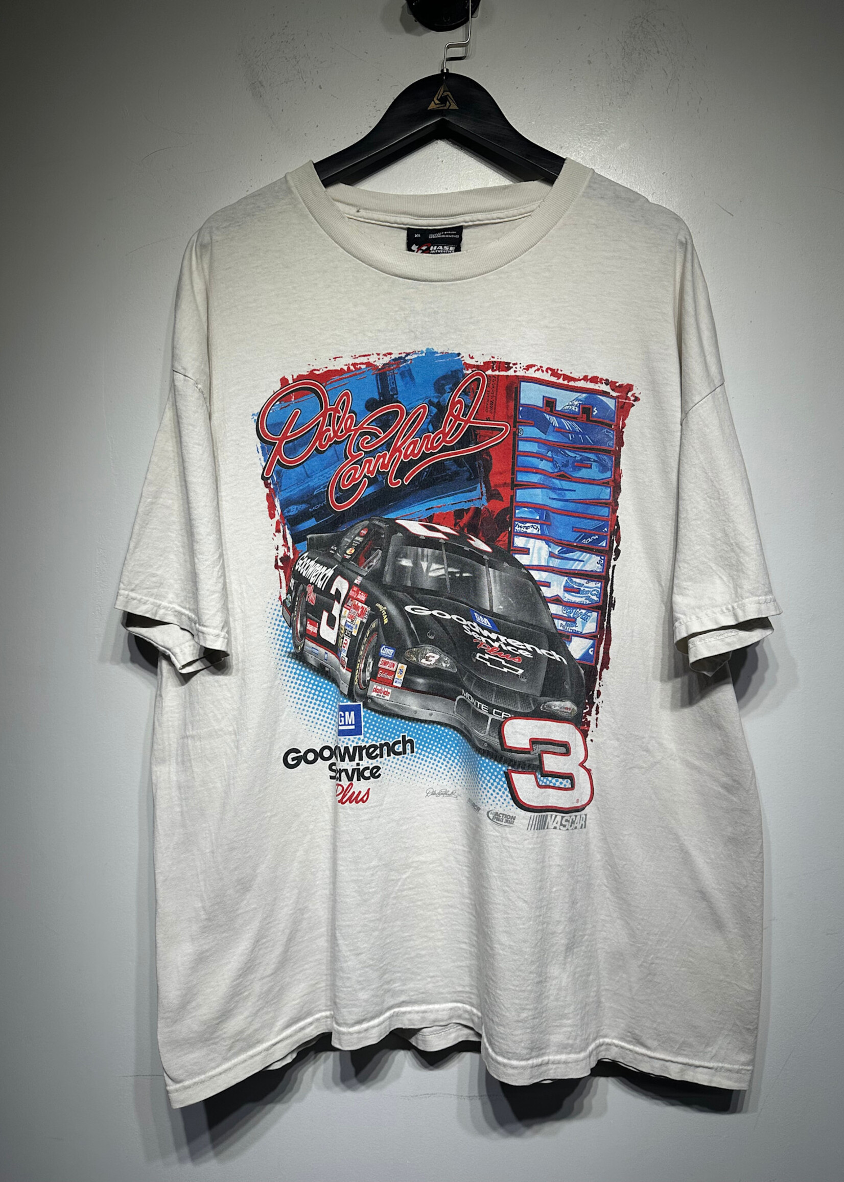 Nascar 01 Dale Earnhardt White Tee XL