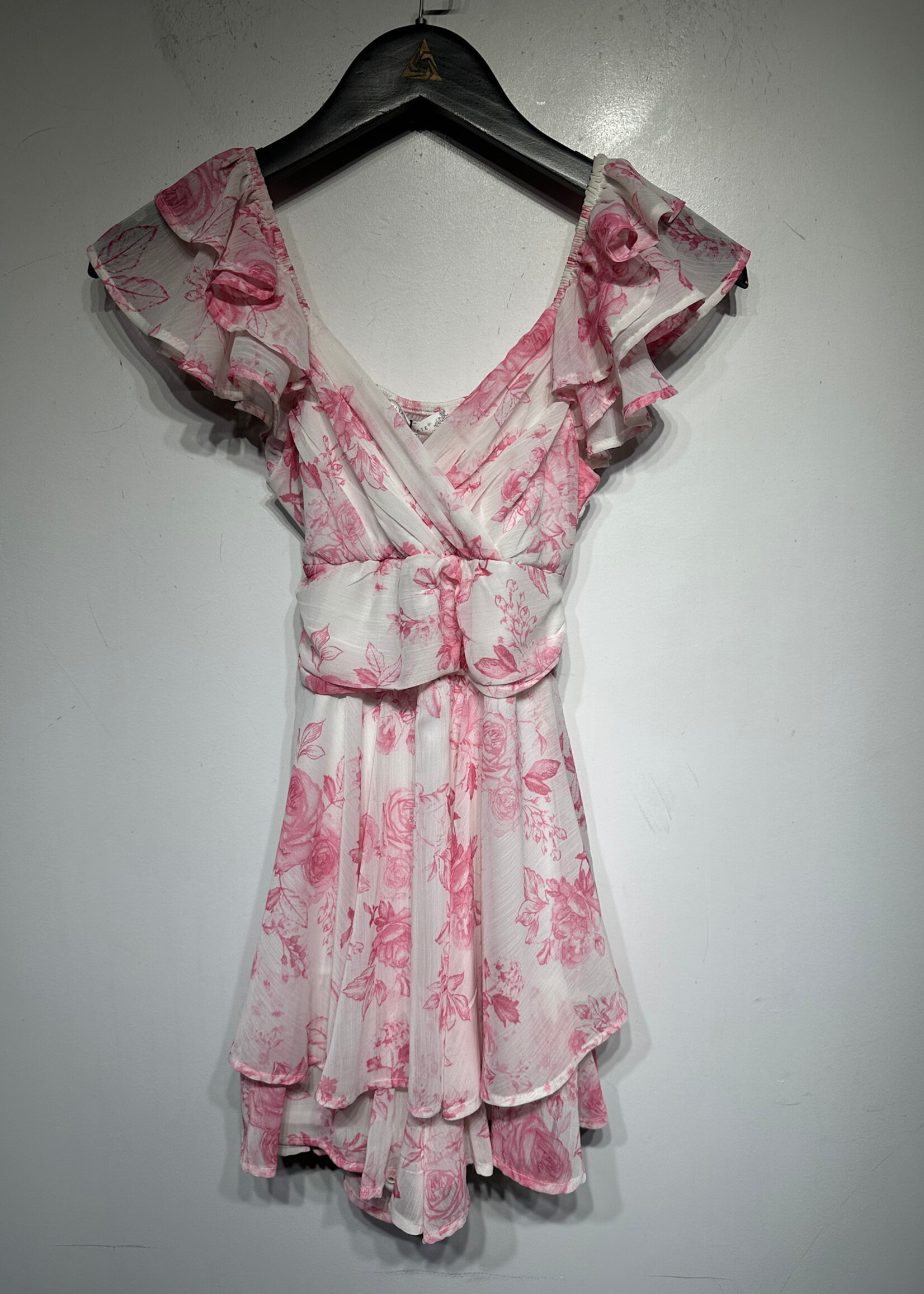 Altar'd State Pink Floral Romper XXS Fem