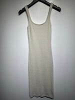 Wilfred Free Beige Fuzzy Knit Maxi Dress XS