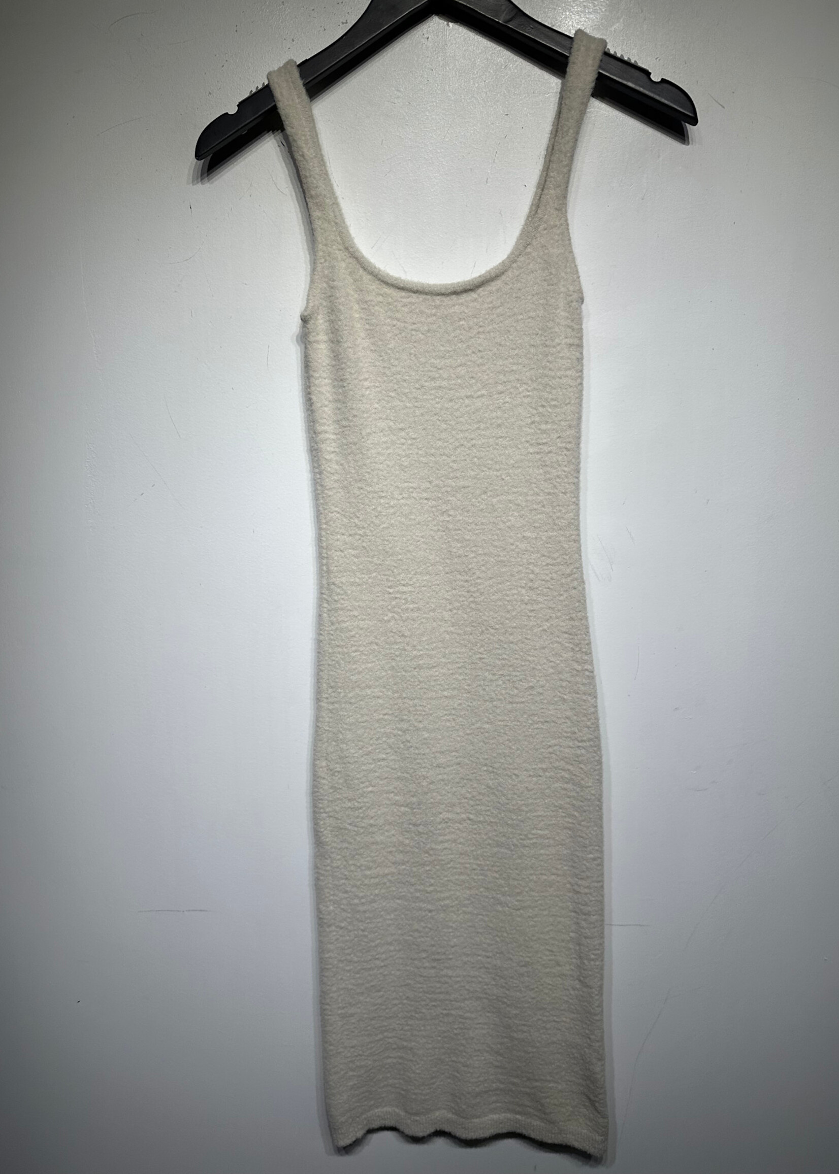 Wilfred Free Beige Fuzzy Knit Maxi Dress XS