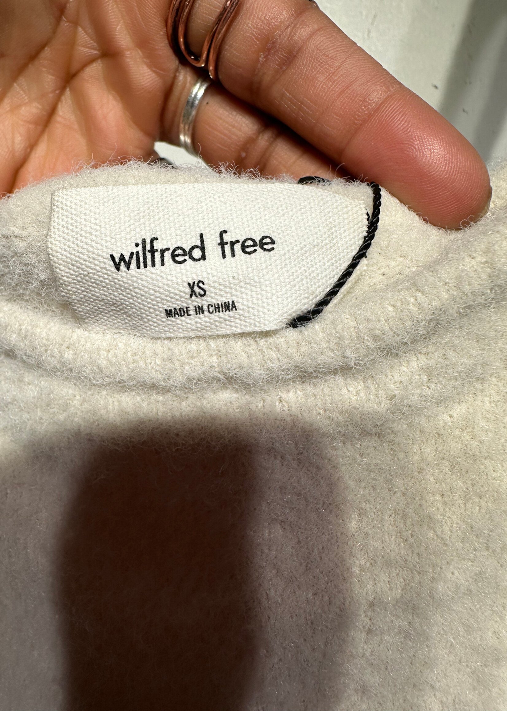Wilfred Free Beige Fuzzy Knit Maxi Dress XS