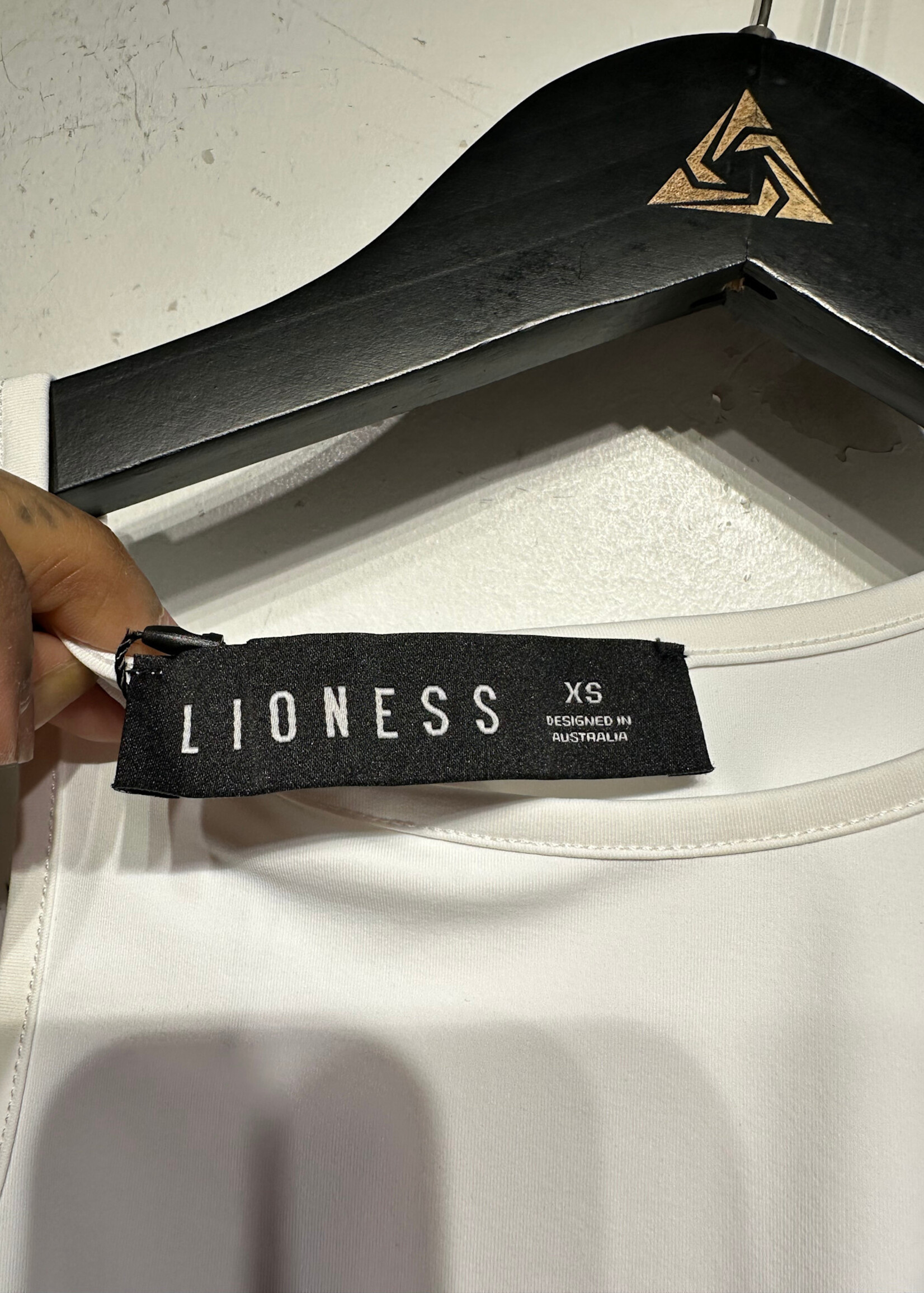 Lioness White Side Lace Tank XS