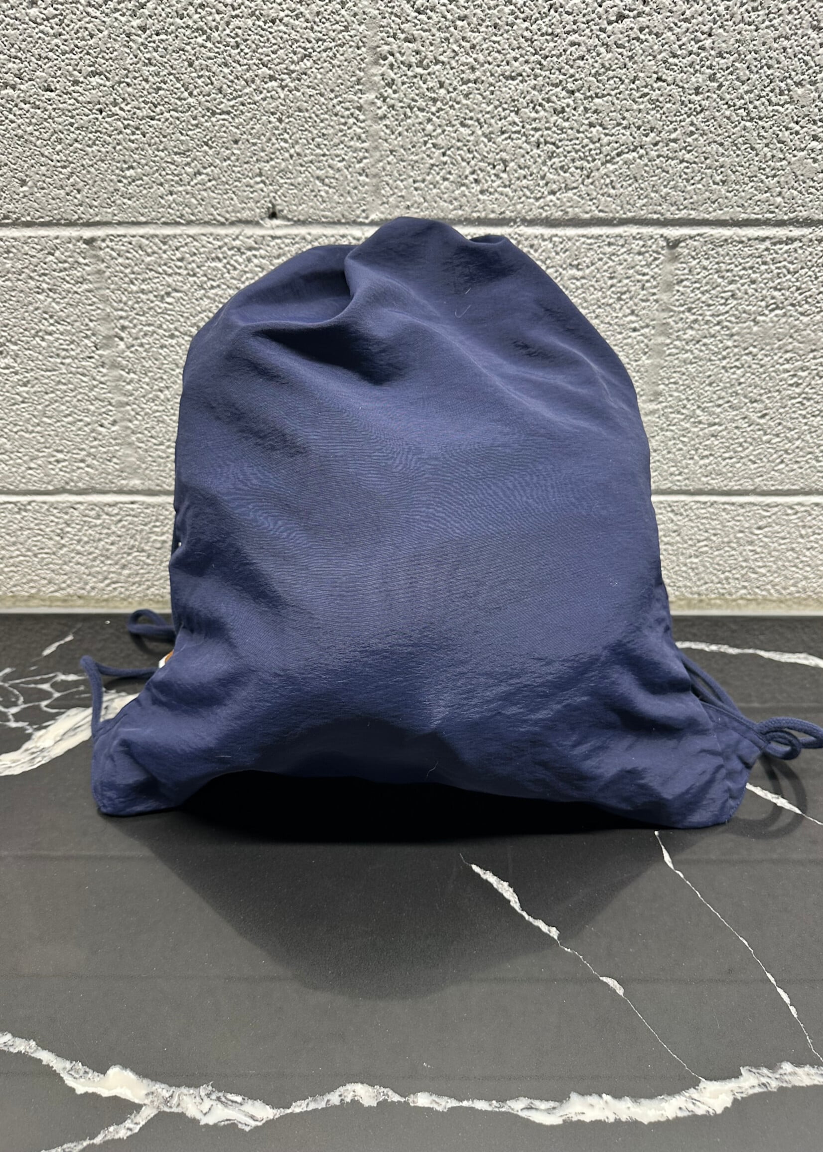 Bape Navy Blue Drawstring Bag