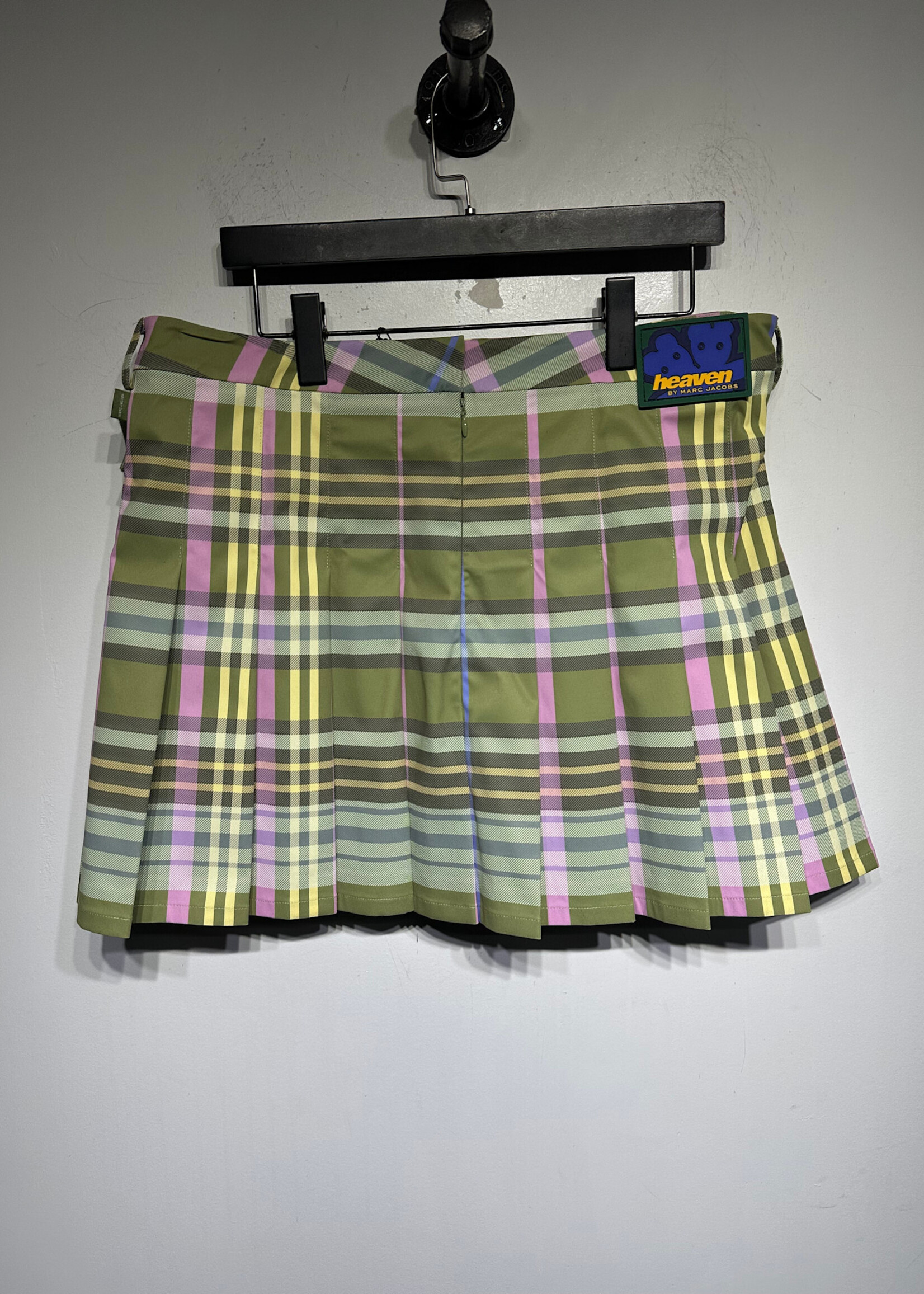 Heaven NWT Green Plaid Cargo Skirt XL/36