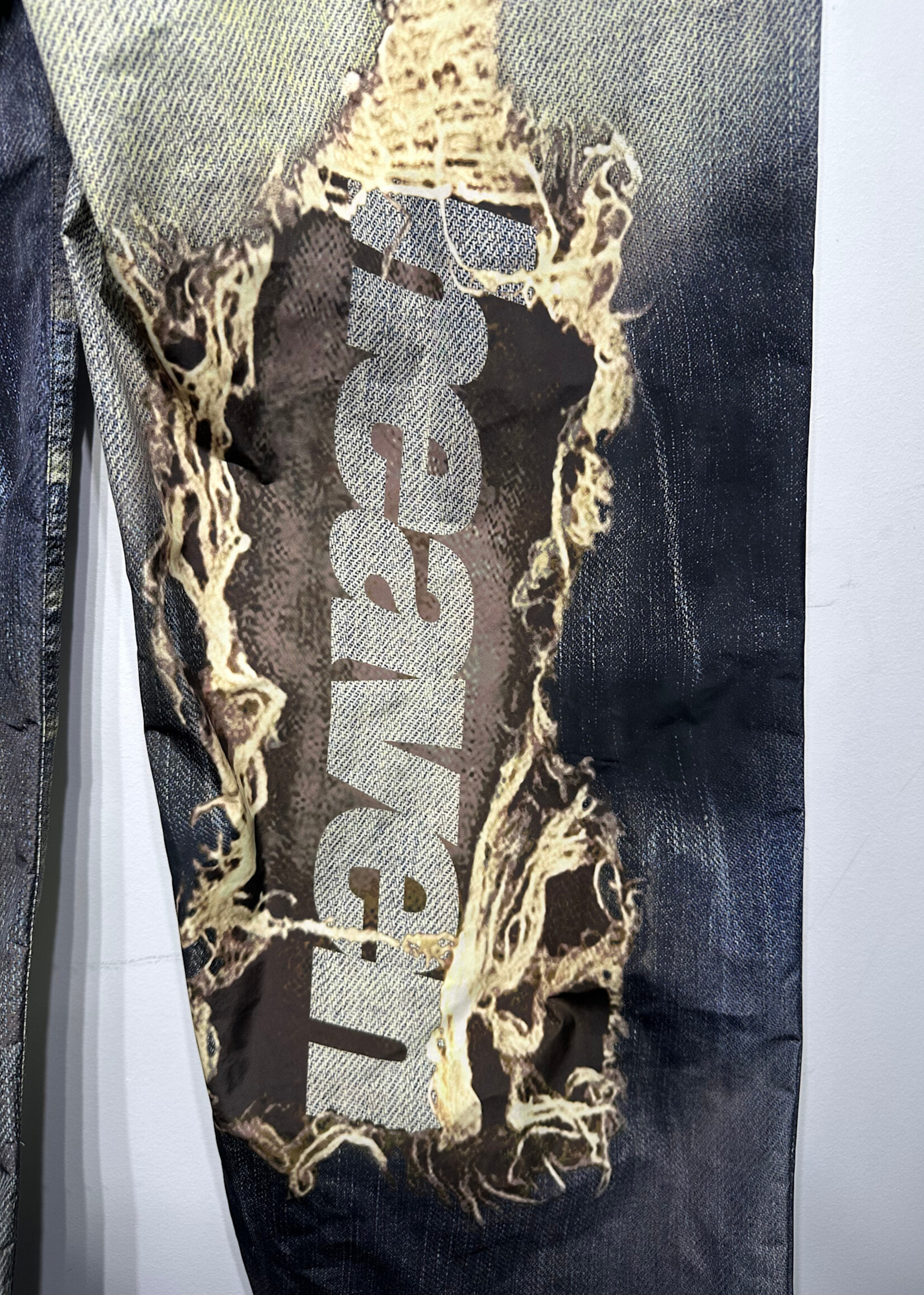 Heaven x Bladee Nylon Denim Printed Pant 34