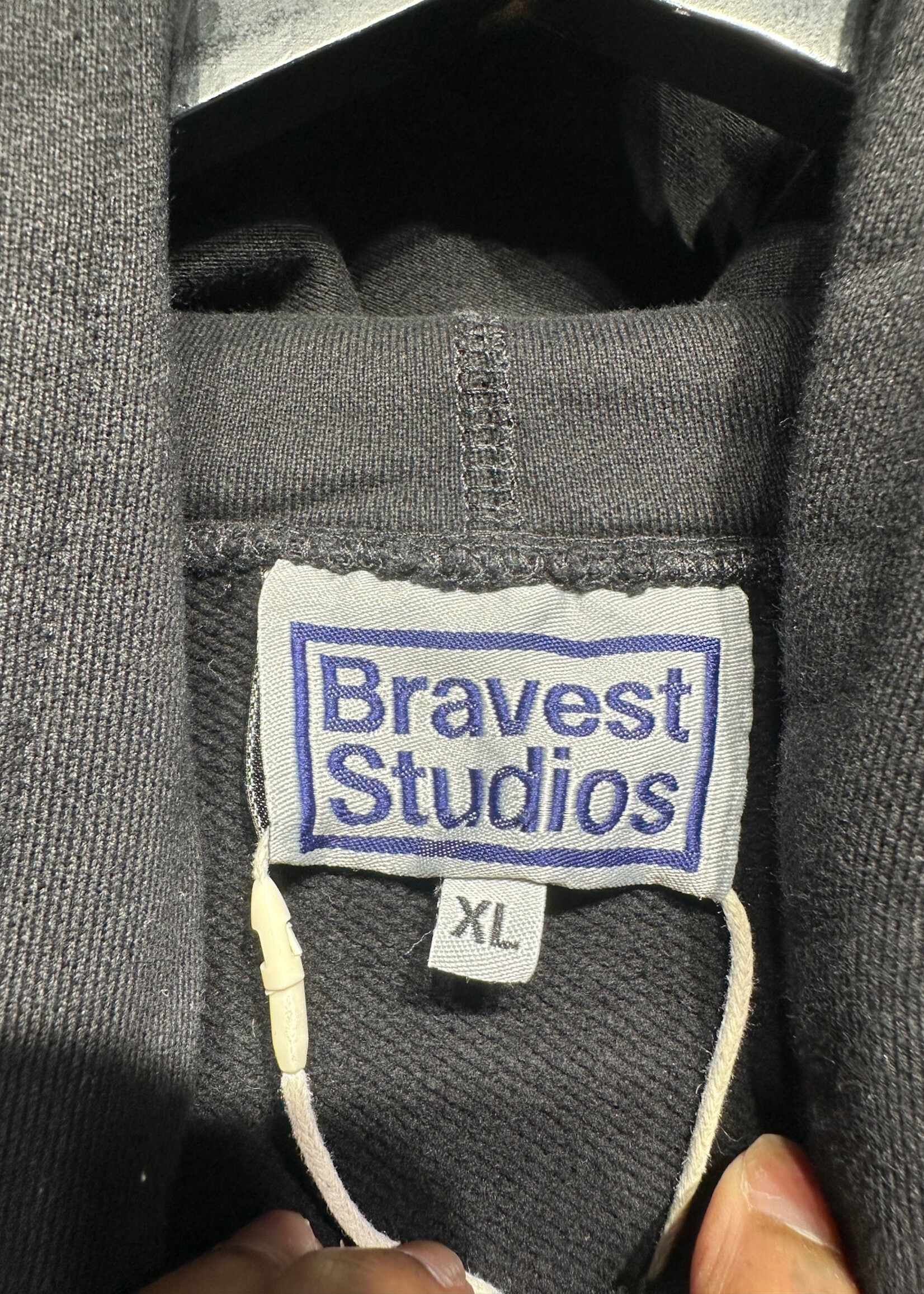 Bravest Studios WAR Black Crop Hoodie XL