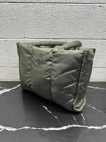 Heaven Olive Green Nylon Puffer Tote