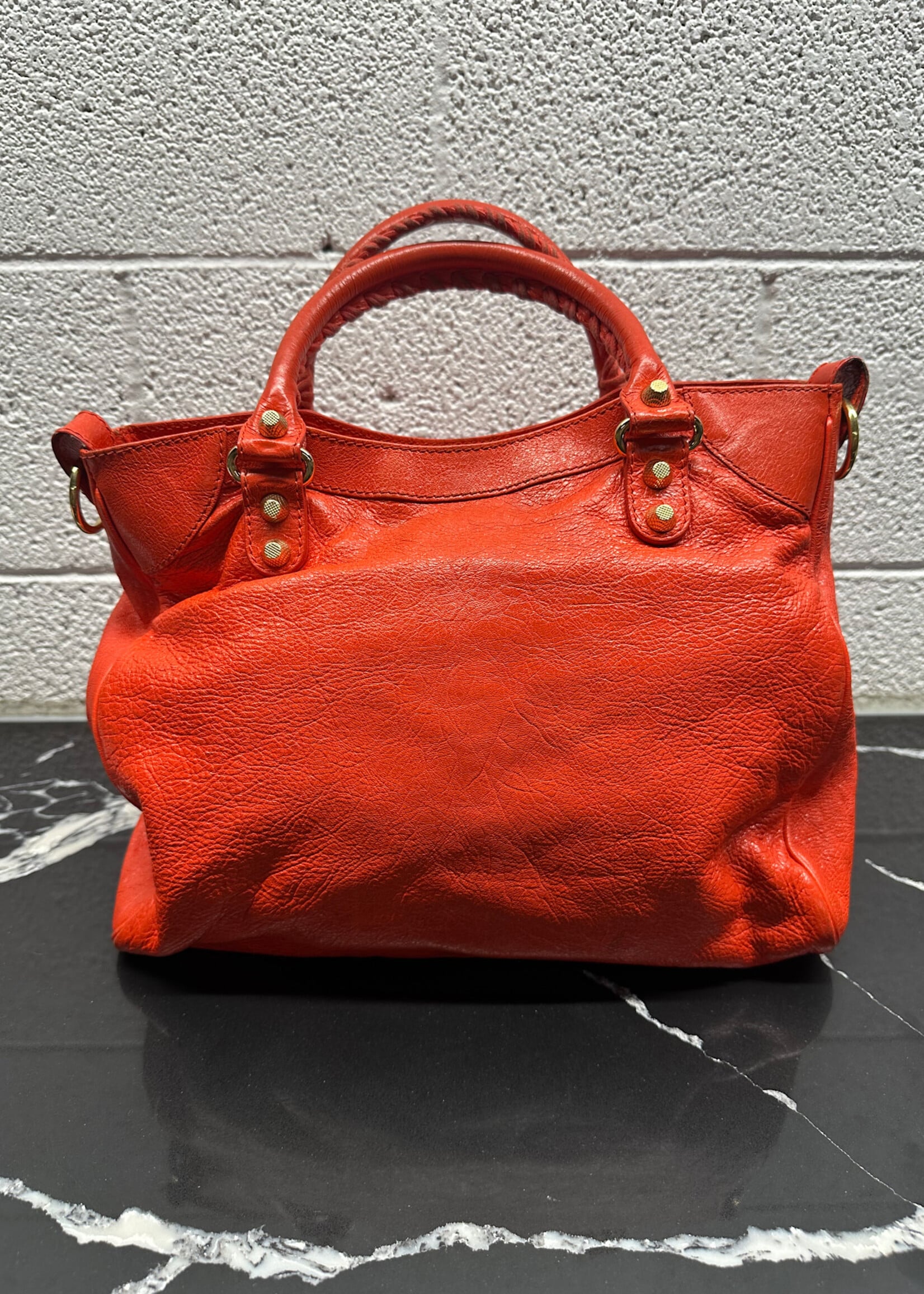 Balenciaga Fire Orange MD City Bag
