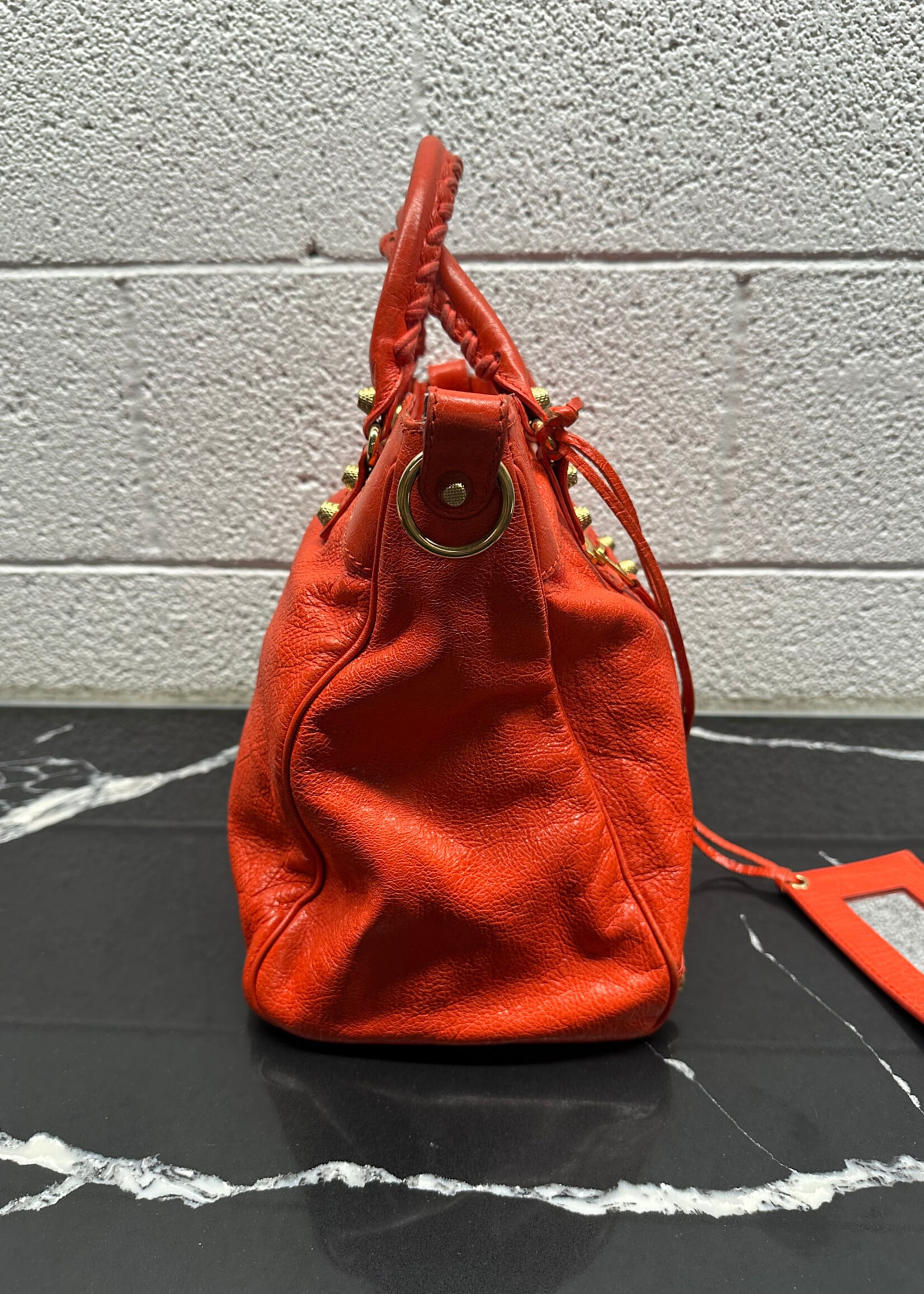 Balenciaga Fire Orange MD City Bag