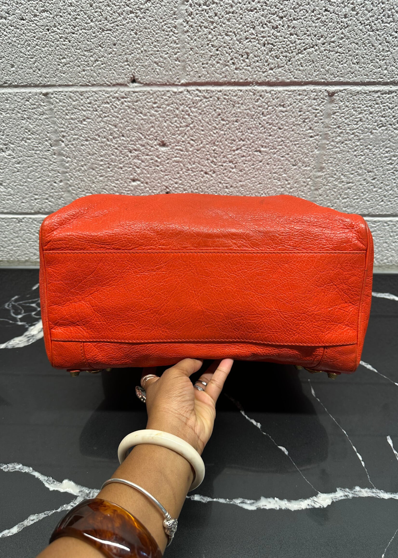 Balenciaga Fire Orange MD City Bag