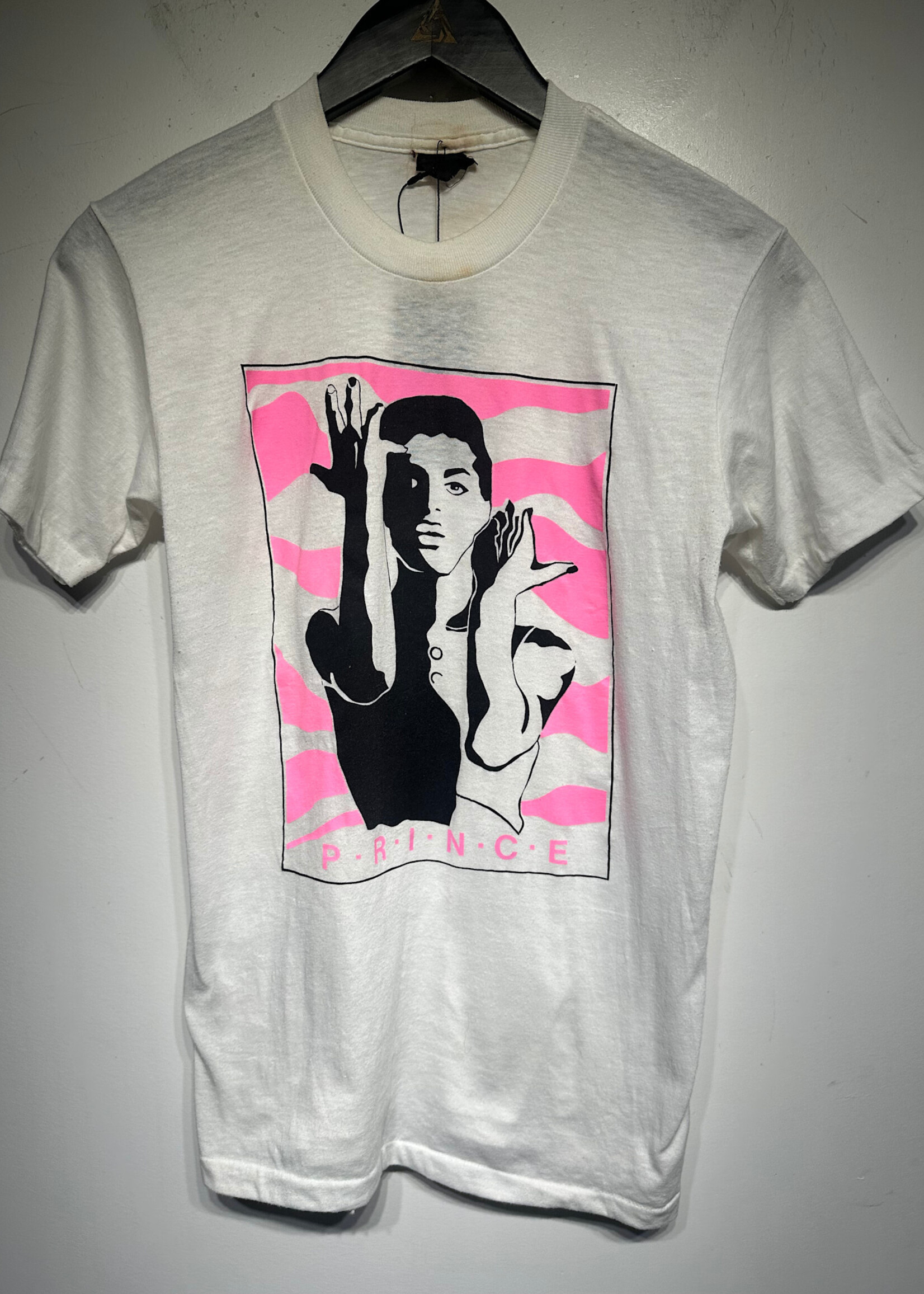 Vintage Prince Pink White Graphic Tee M AS IS