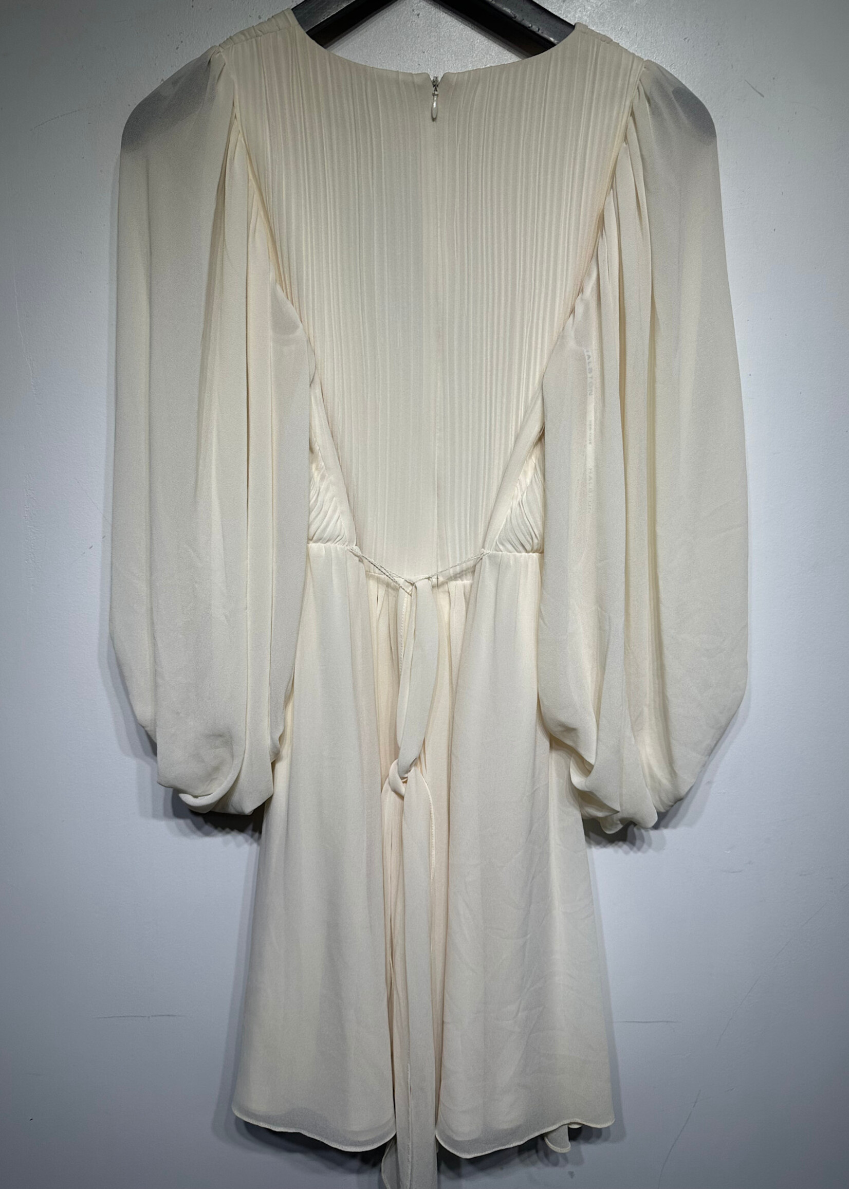 Halton Beige Ruched BOHO Dress S