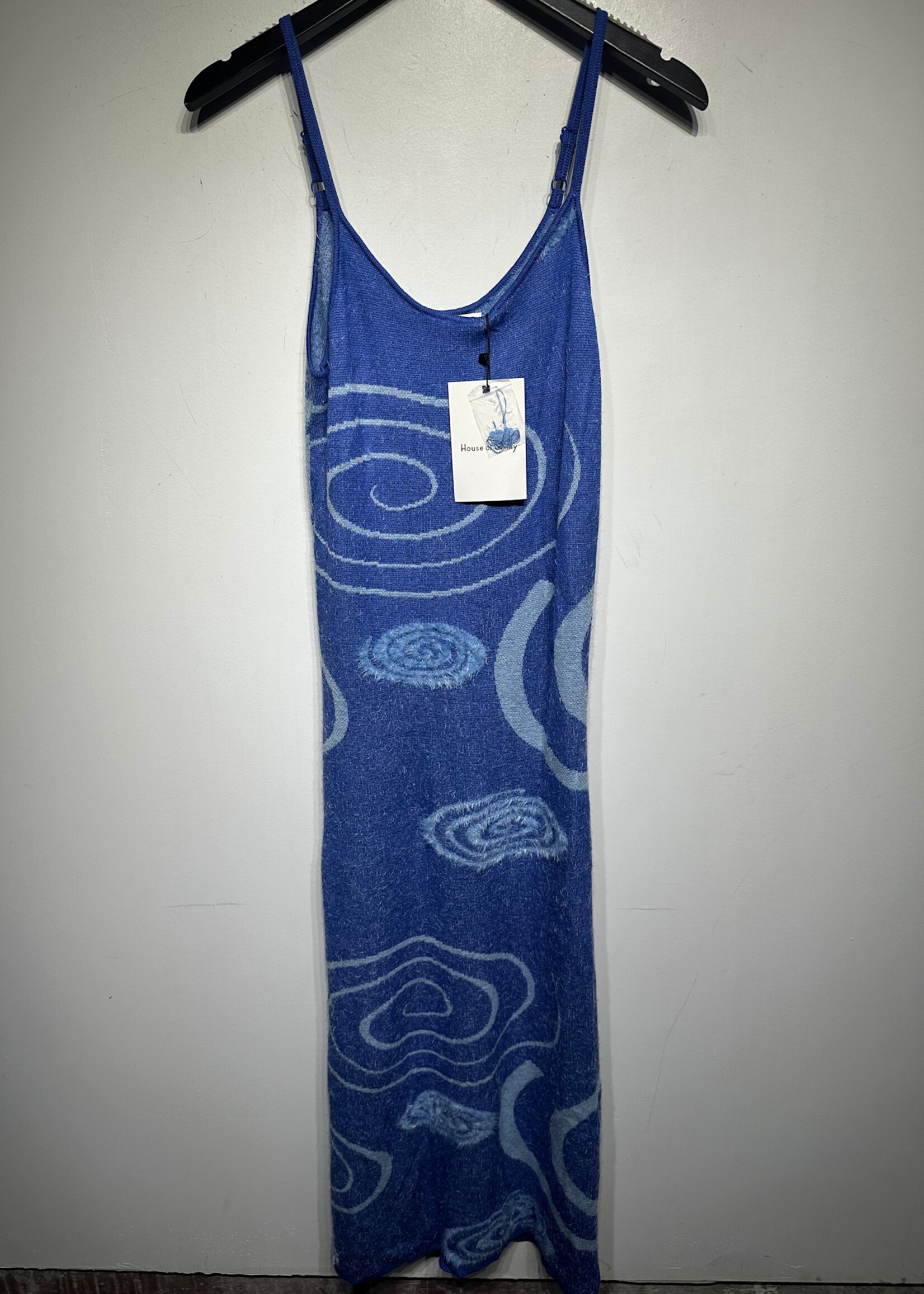 NWT House of Sunny Blue Swirl Dress 6/M