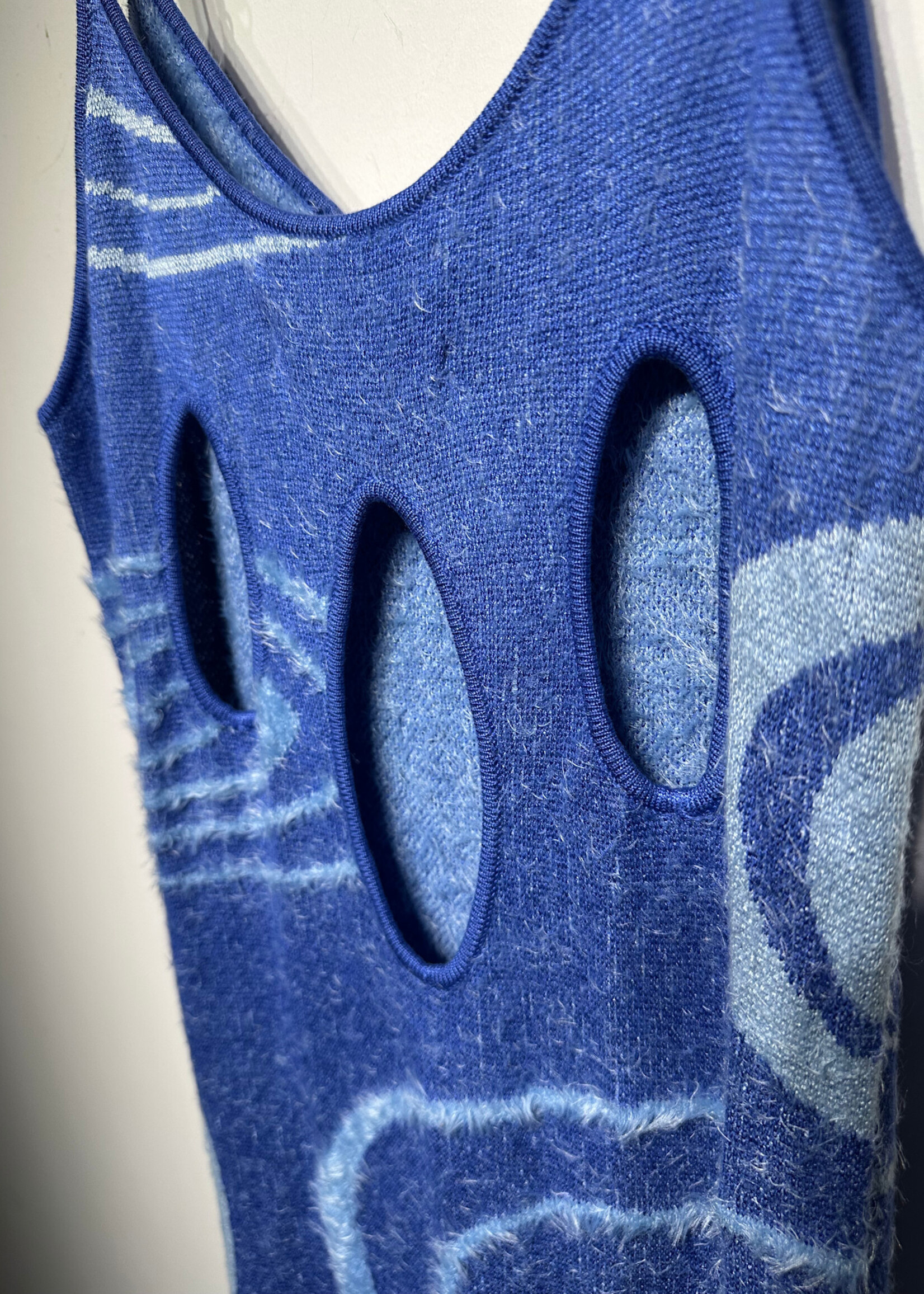 NWT House of Sunny Blue Swirl Dress 6/M