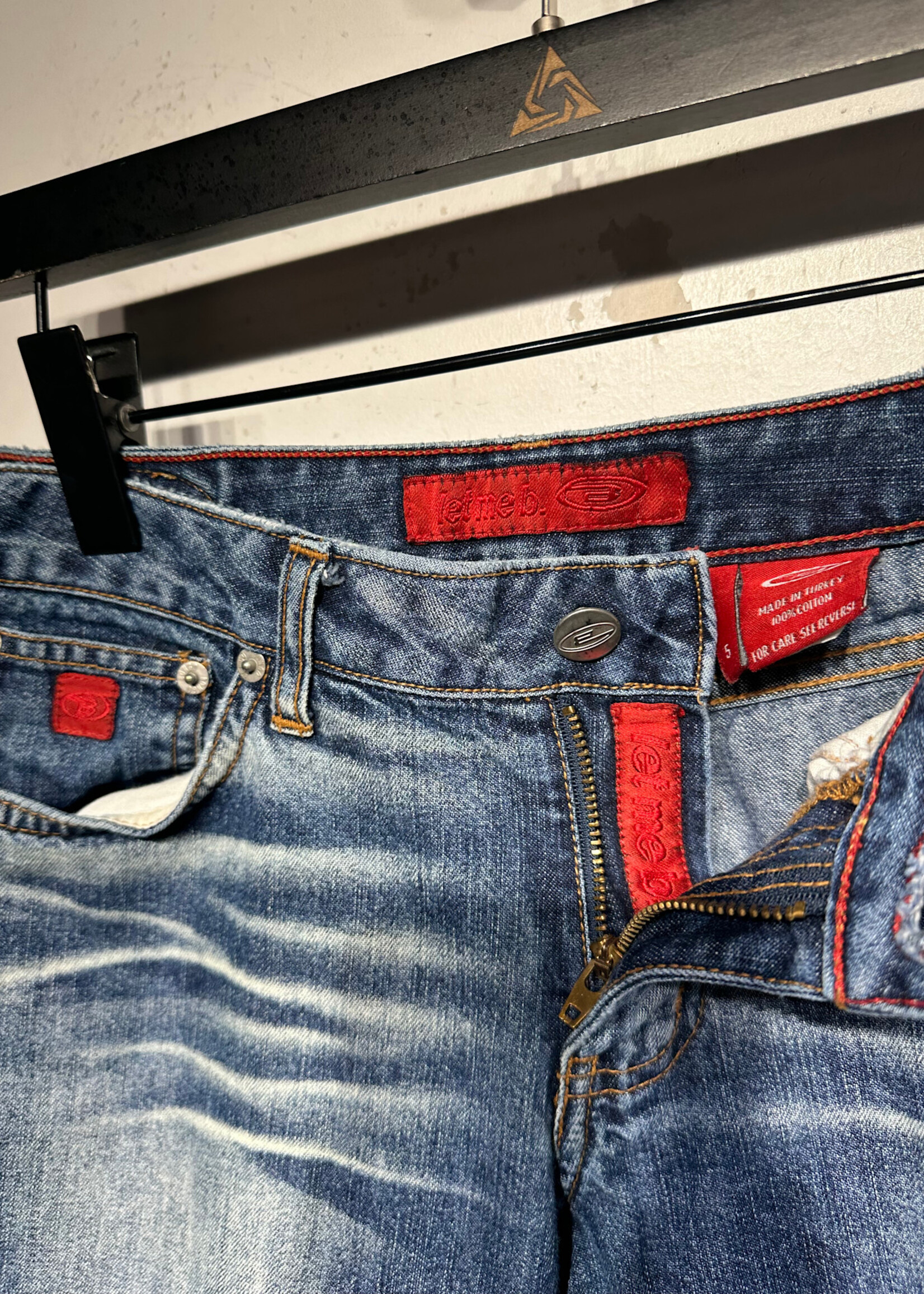 Bongo Y2K Acid Faded Wash Flare Jeans 27