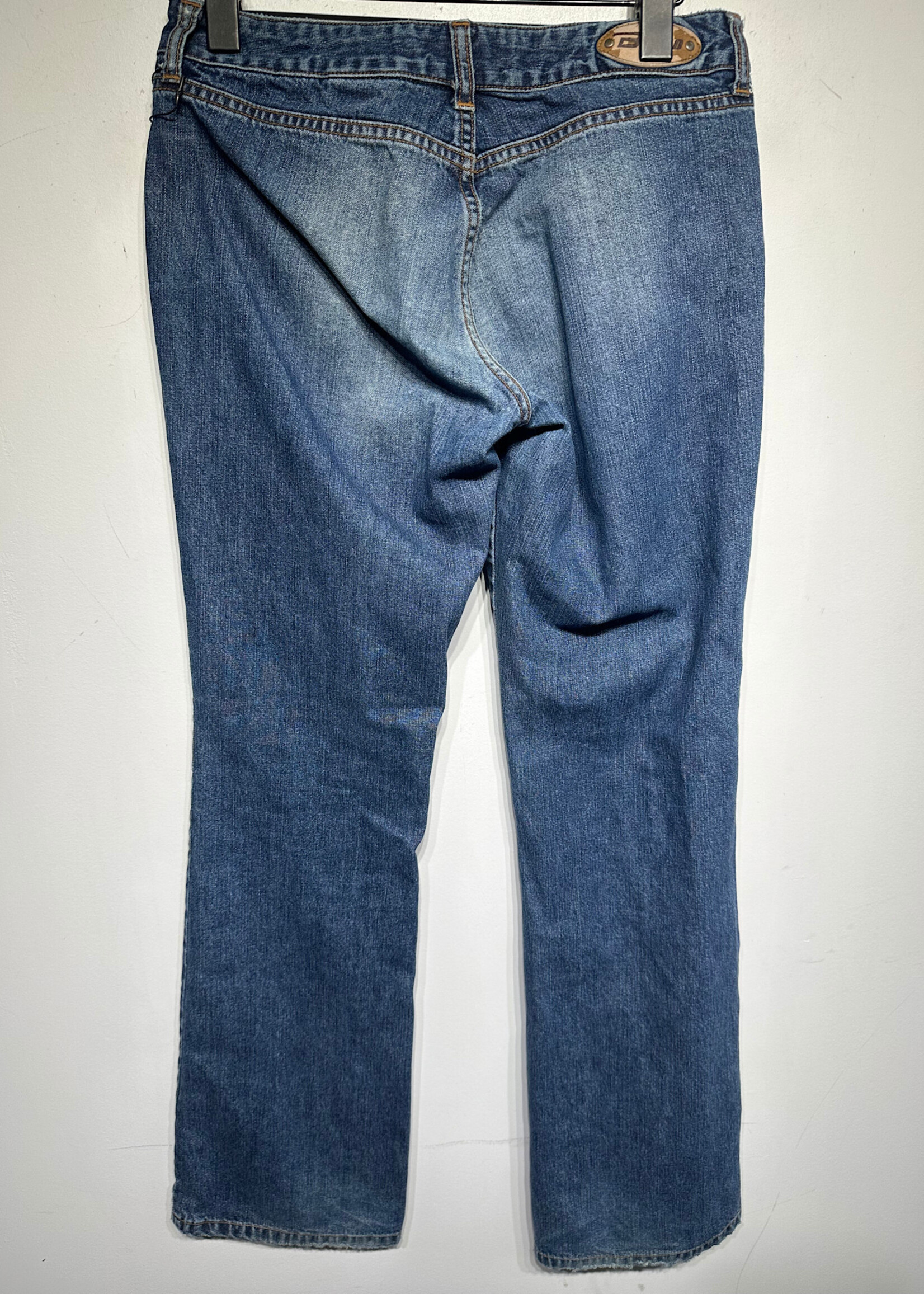 Bongo Y2K Acid Faded Wash Flare Jeans 27