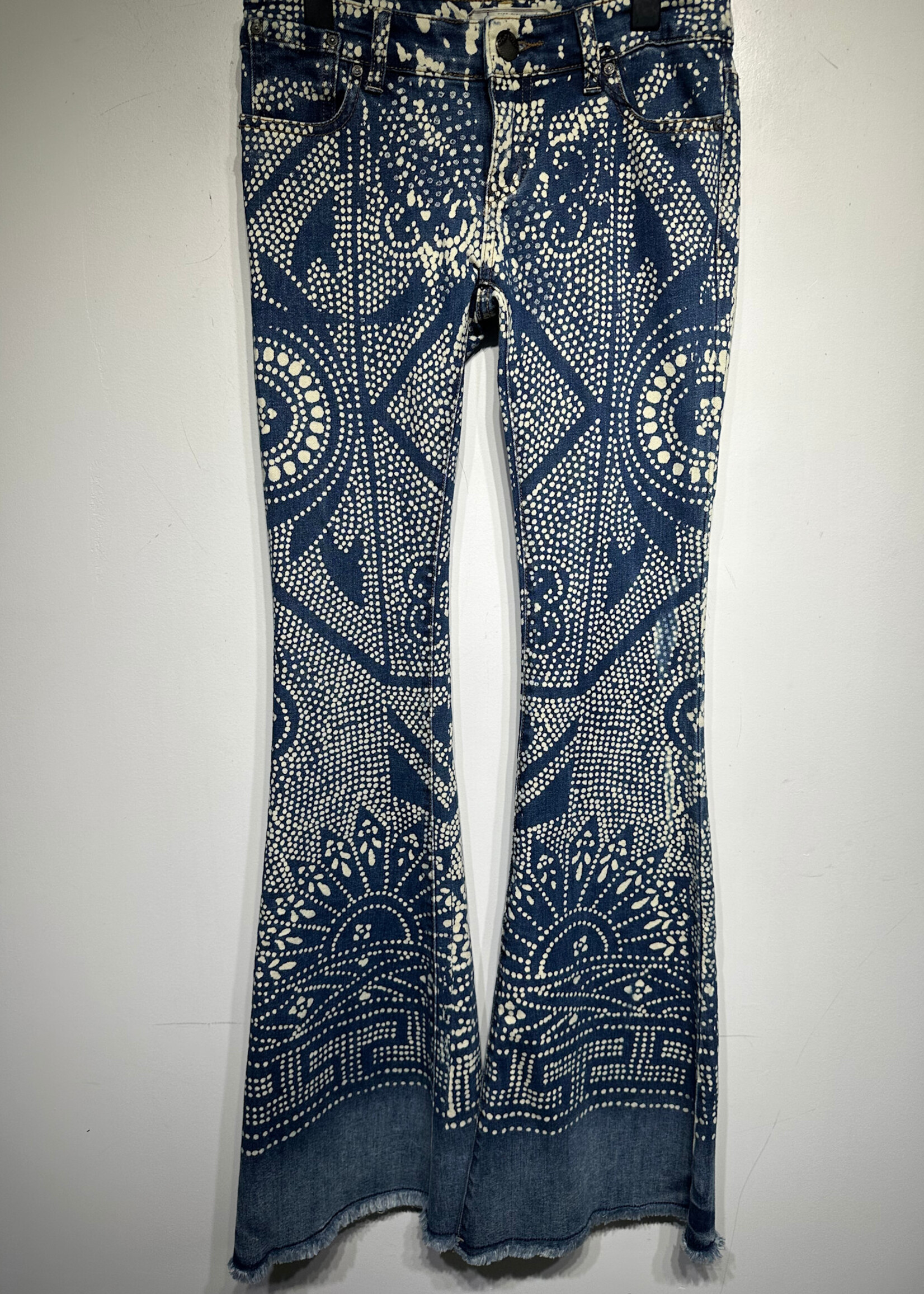 Free People Bleach Pattern Ultra Flares 24