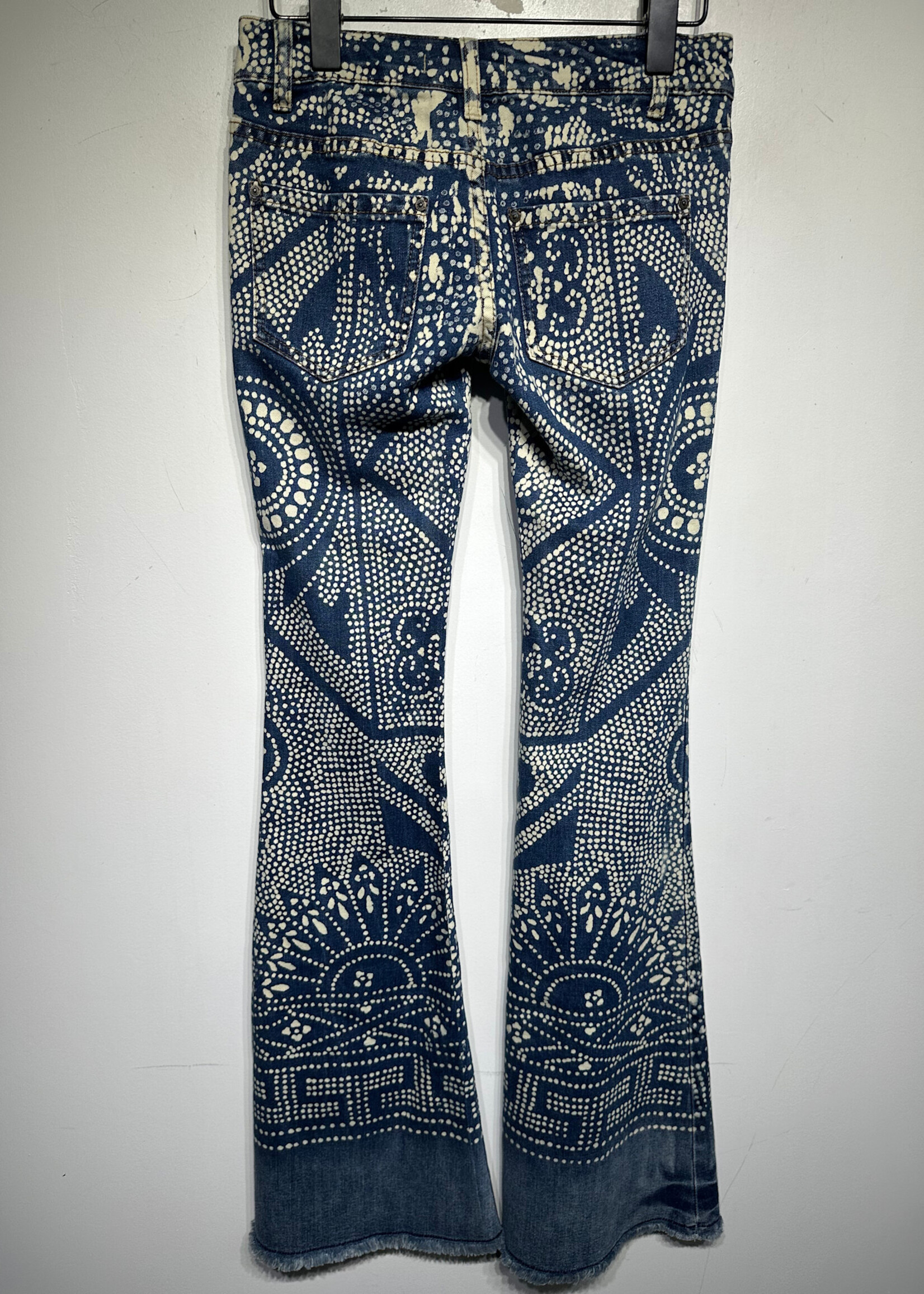 Free People Bleach Pattern Ultra Flares 24