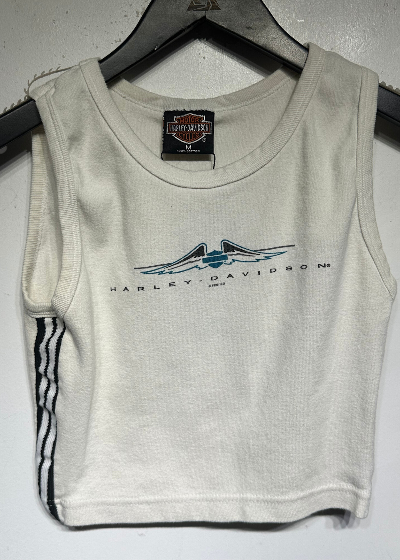 Harley 90s White Fairfax Crop Tank AS IS M