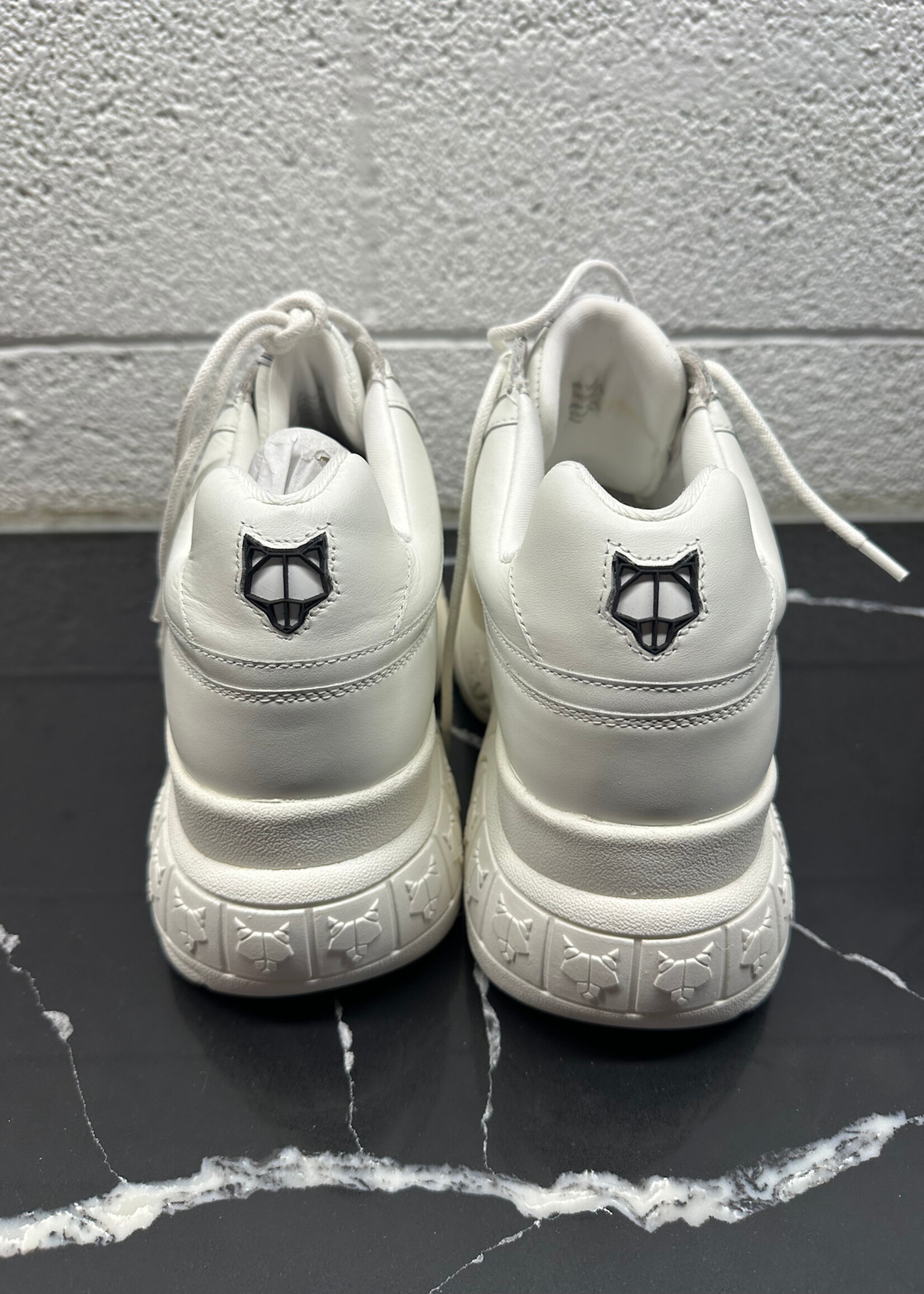 Naked Wolfe White Sporty Platform Shoes Fem 10.5