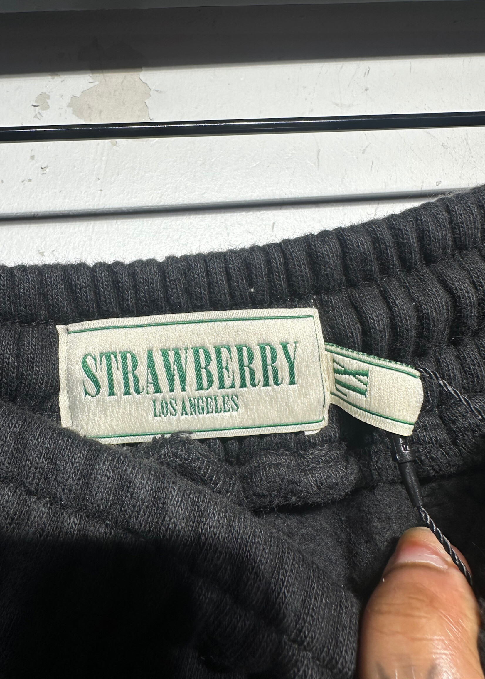 Strawberry Black Straight Leg Sweats XL/36