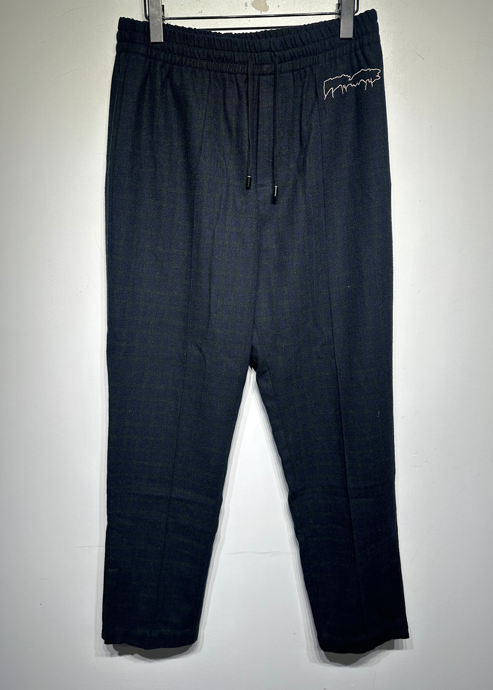 FA Green Blue Plaid Stretch Pant L/34