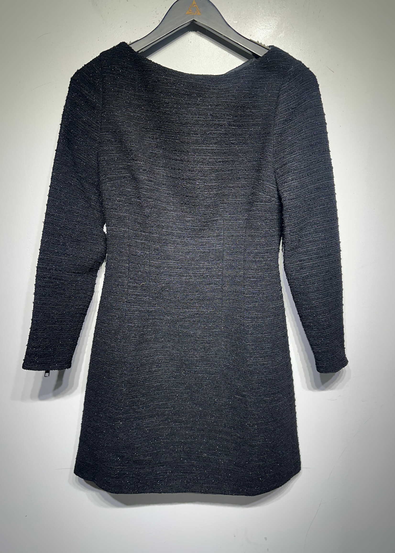 Gucci NWT Black Tweed LS Dress 38/M