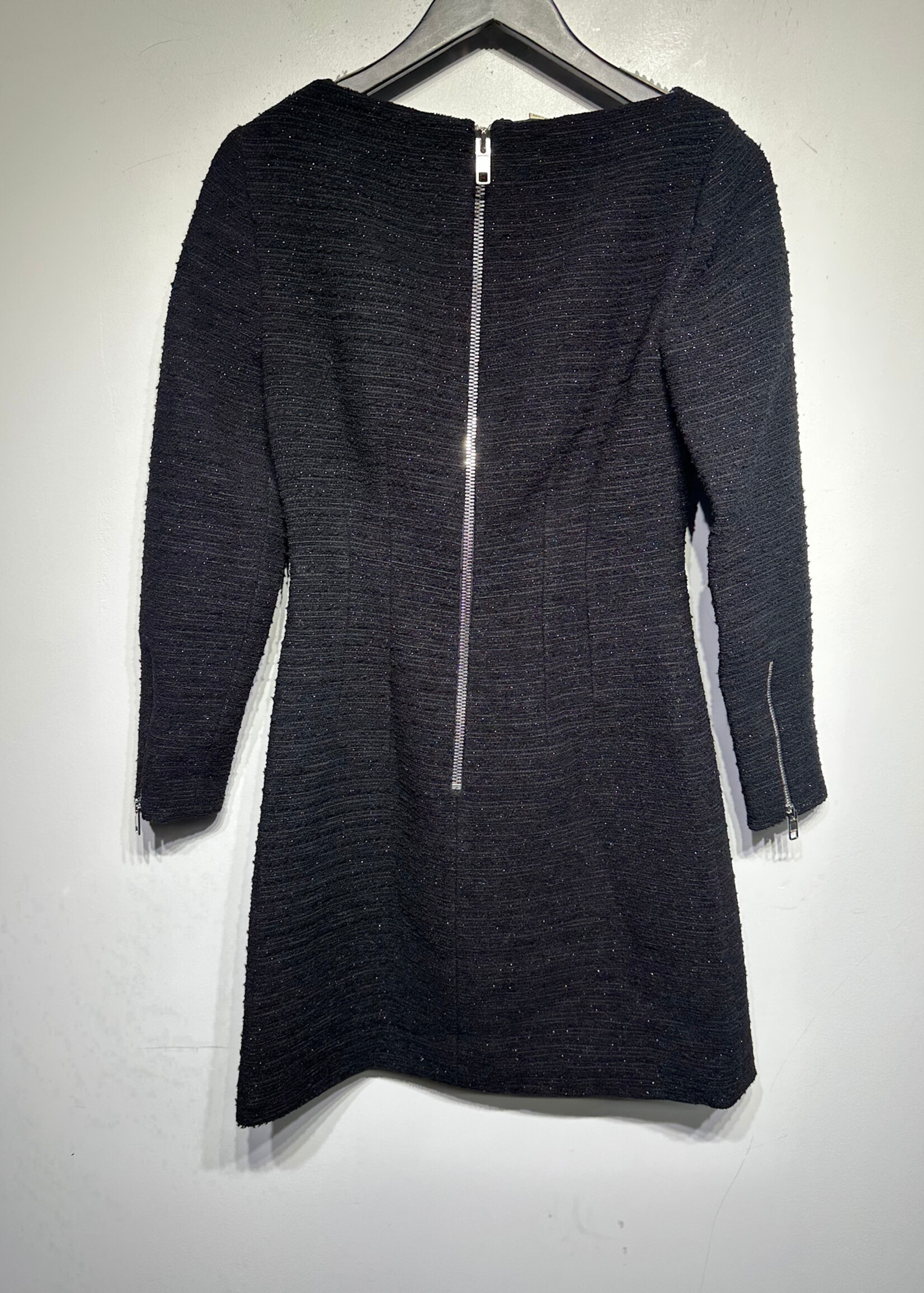 Gucci NWT Black Tweed LS Dress 38/M