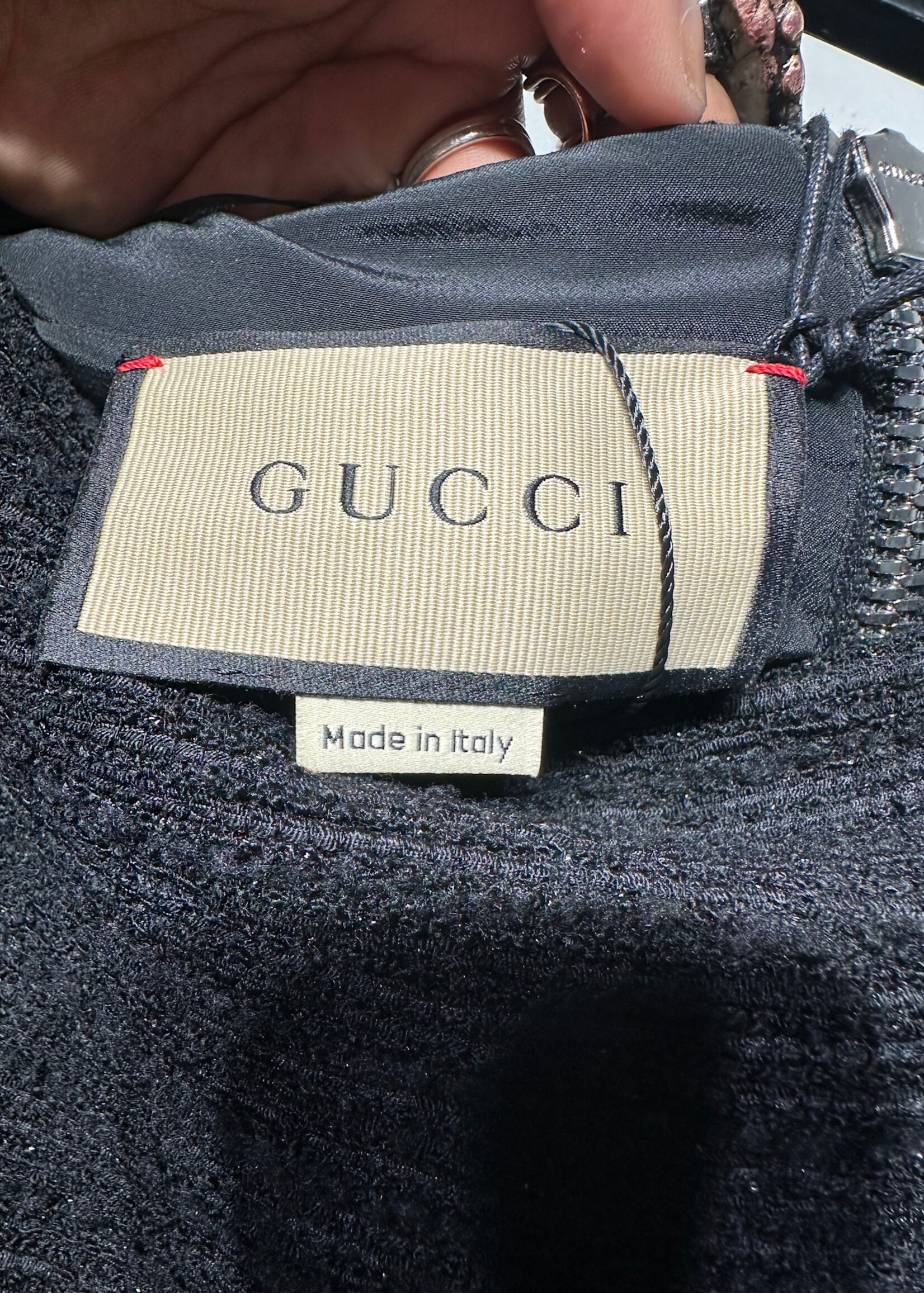 Gucci NWT Black Tweed LS Dress 38/M