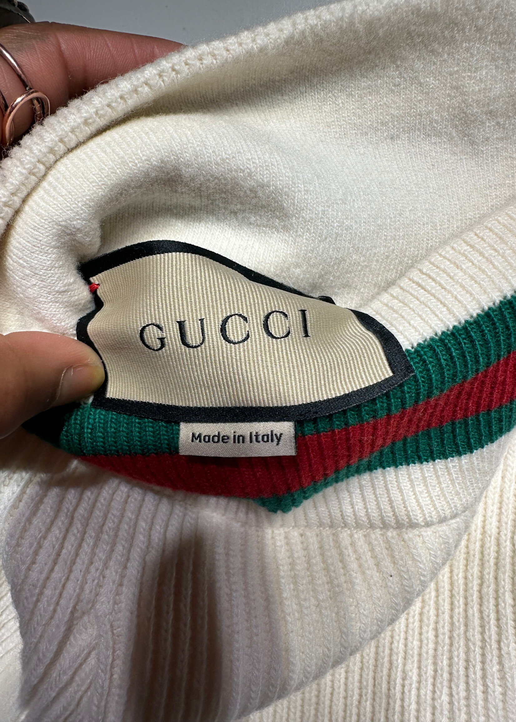 Gucci NWT Crème Web Sweatpant 26-28