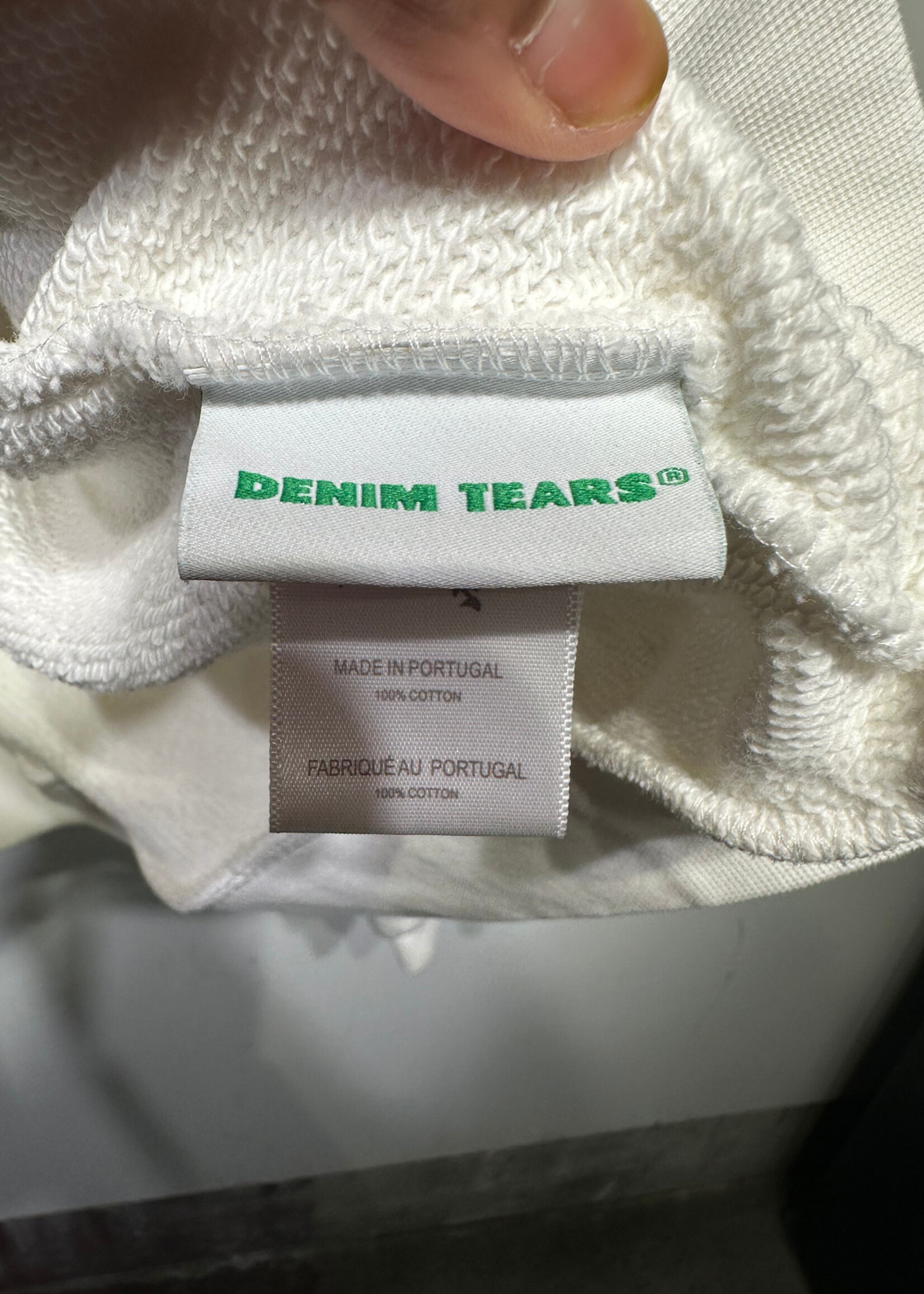 Denim Tears White Hoodie L AS IS