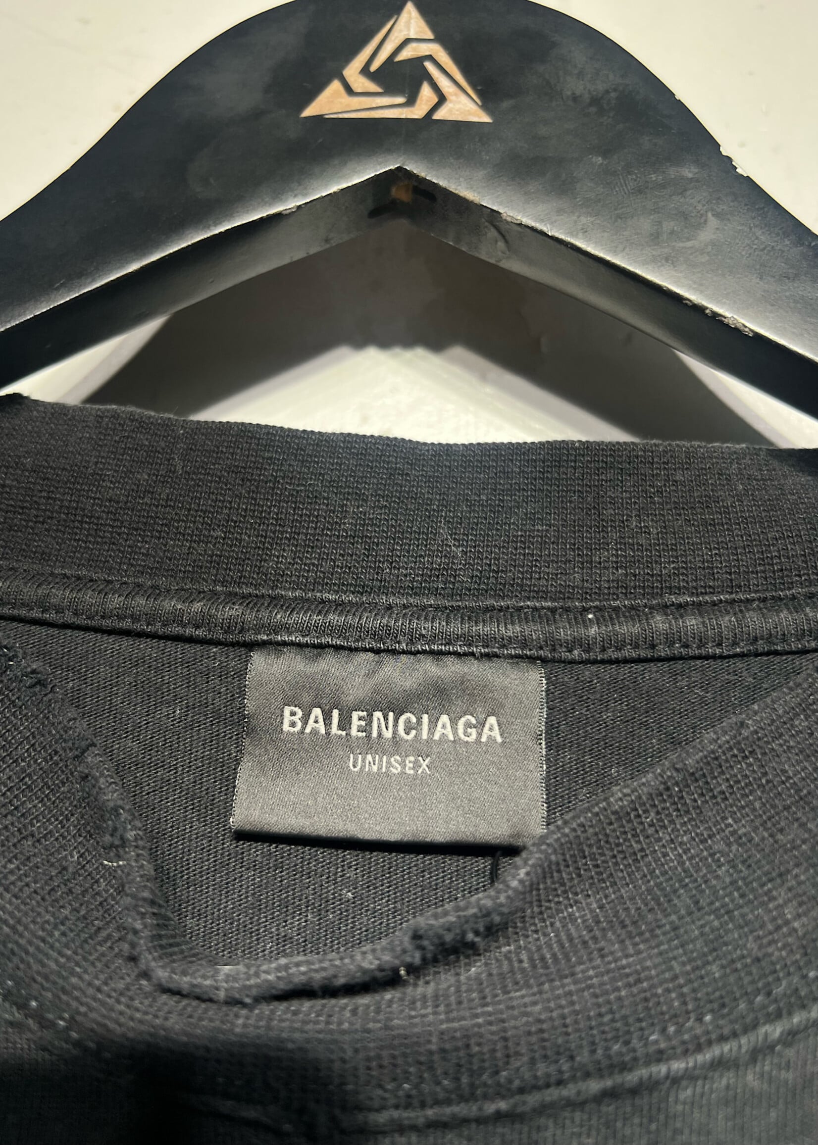 Balenciaga Black Patch Tee XXL