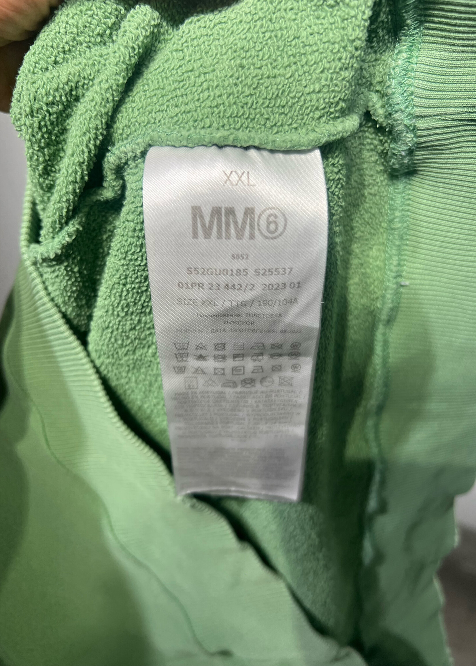 MM6 Margiela Green Sleeveless Sweater XXL