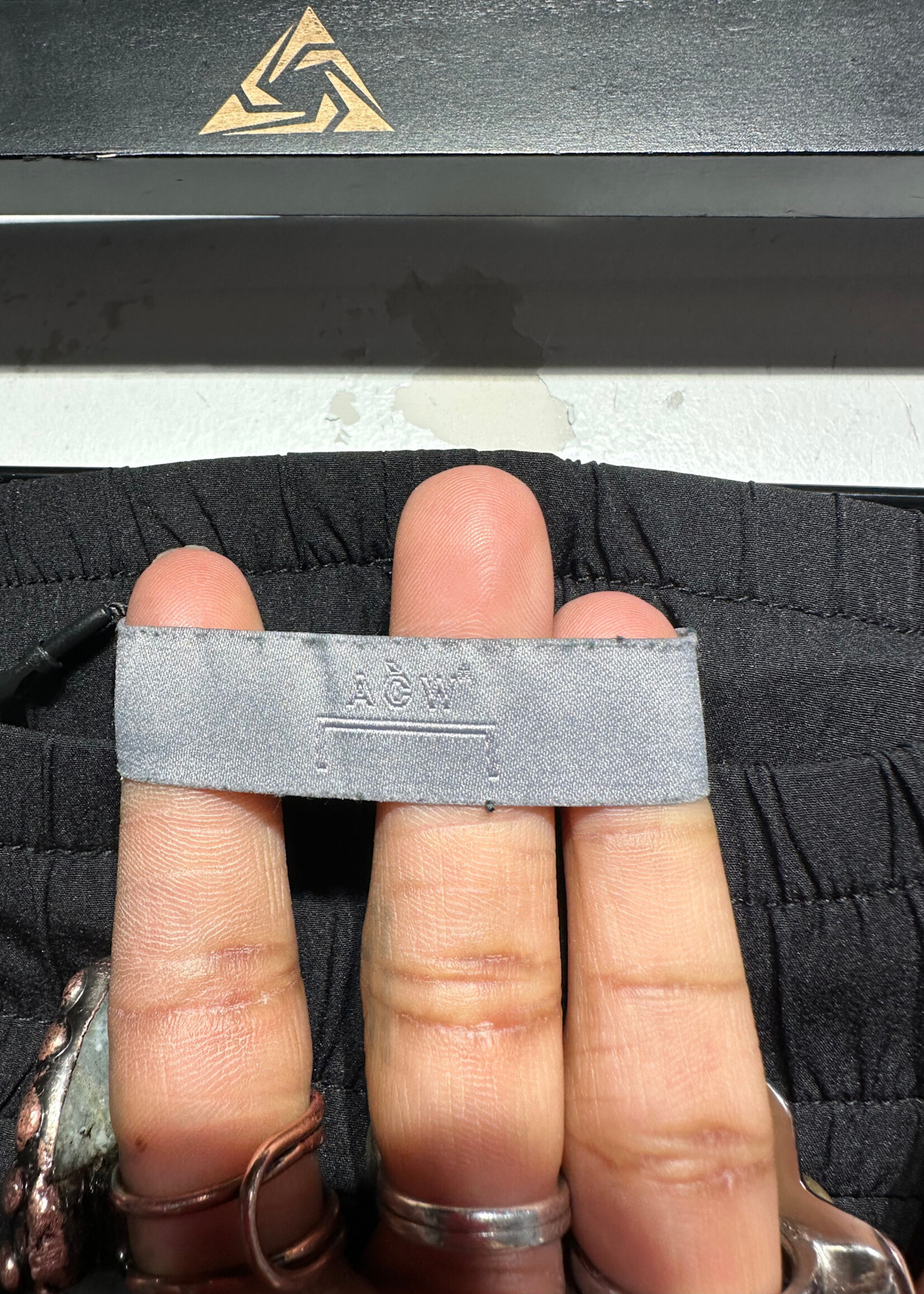 ACW Black Nylon Pant L/34