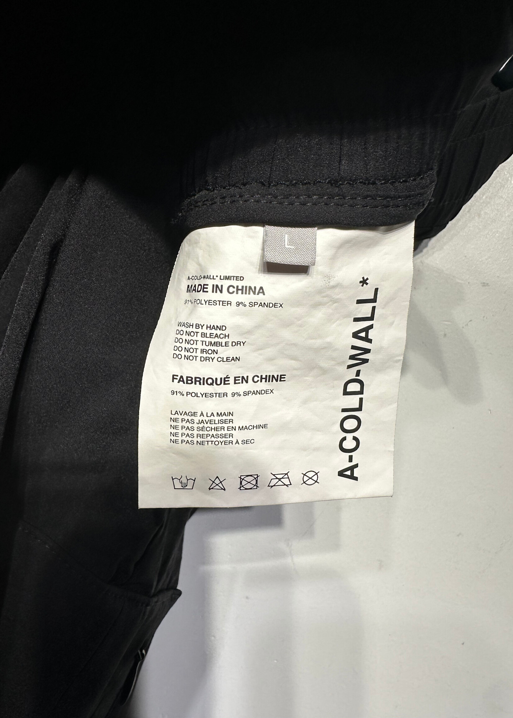 ACW Black Nylon Shorts L/34
