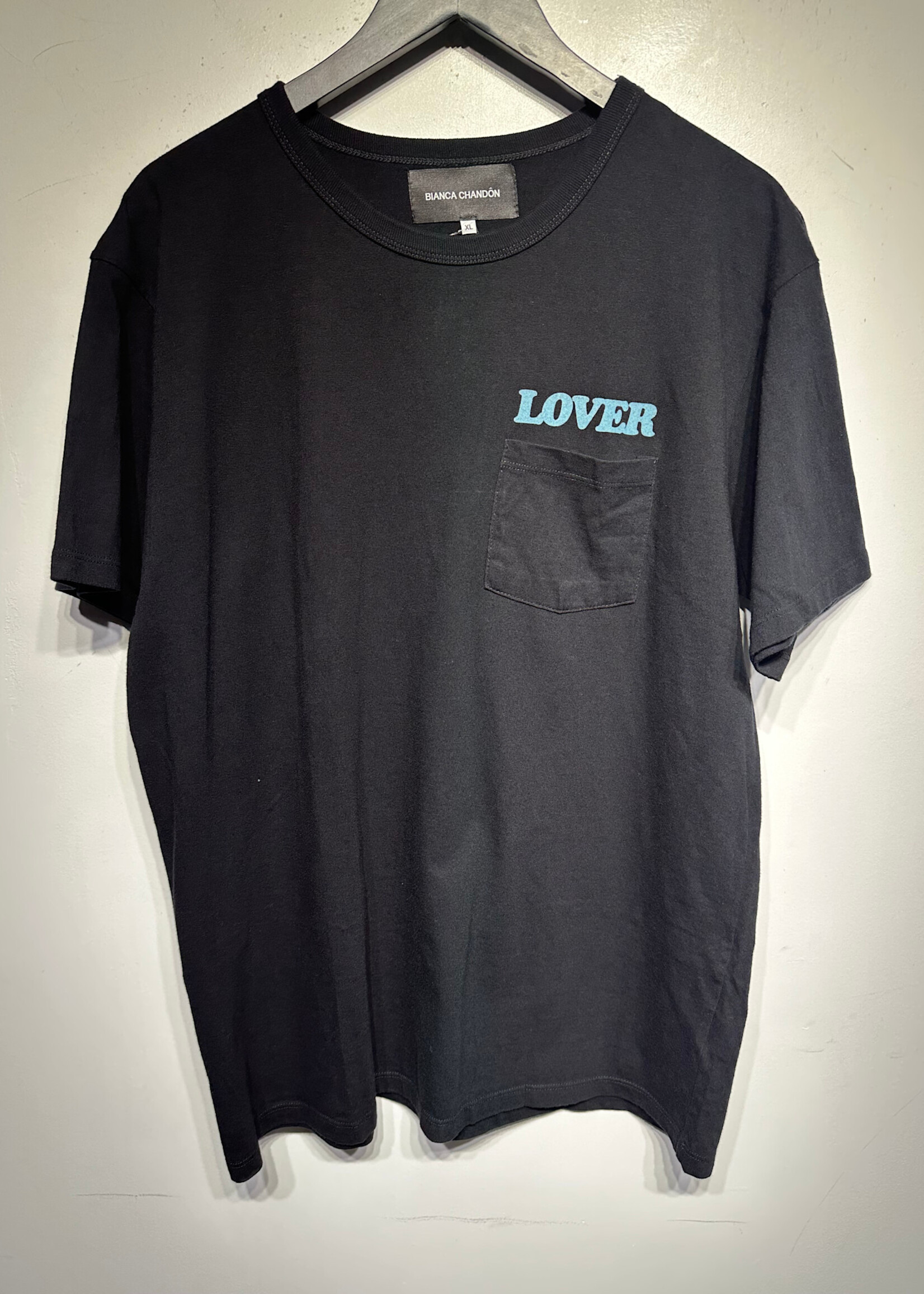 Bianca Chandon Lover Black Pocket Tee XL